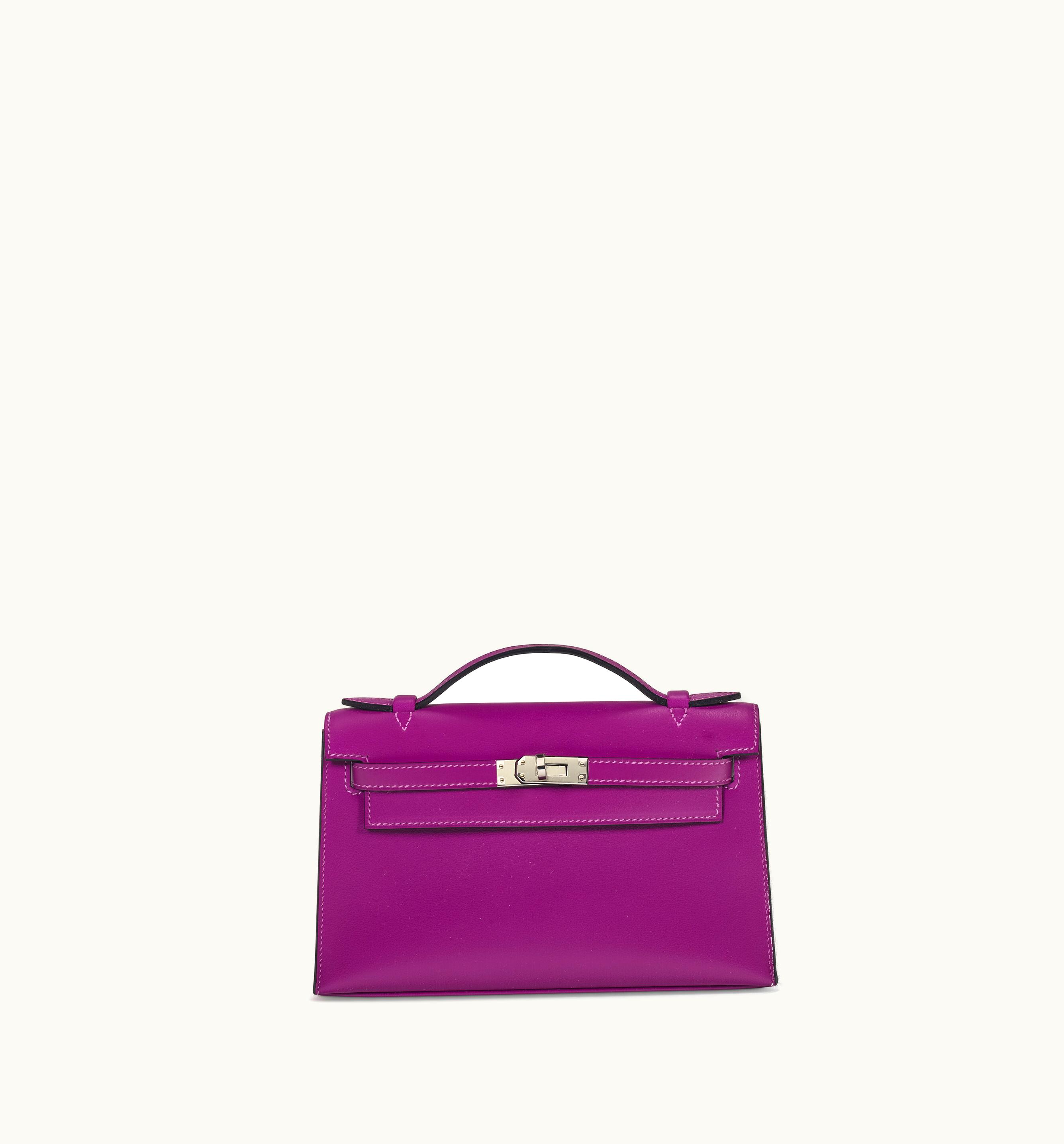 Hermès Hermès Kelly 20cm Mini - Cassis - Epsom - Sellier - Palladium (PHW)