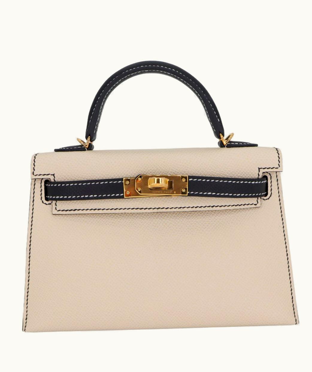 Hermès Hermès Kelly 20cm Mini - Nata - Togo - Sellier - Gold (GHW)