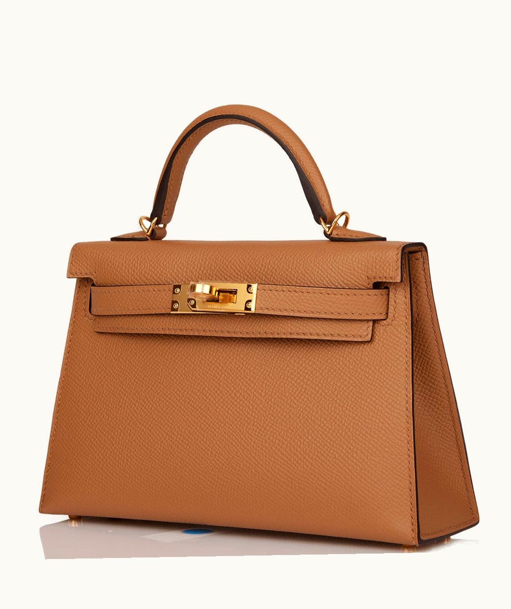 Hermès Hermès Kelly 20cm Mini - Chai - Togo - Retourne - Gold (GHW)