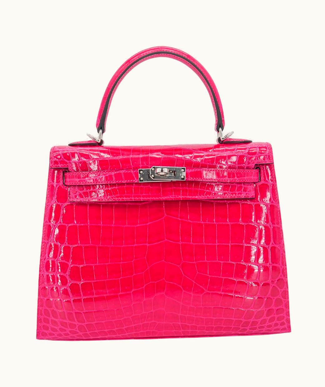 Hermès Hermès Kelly 25cm - Framboise - Togo - Retourne - Palladium (PHW)