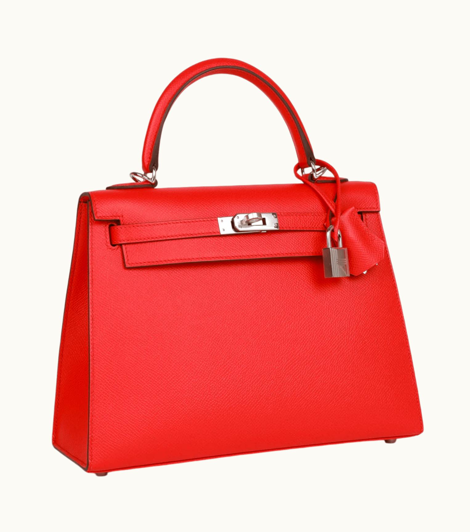 Hermès Hermès Kelly 25cm - Rubis - Togo - Sellier - Palladium (PHW)