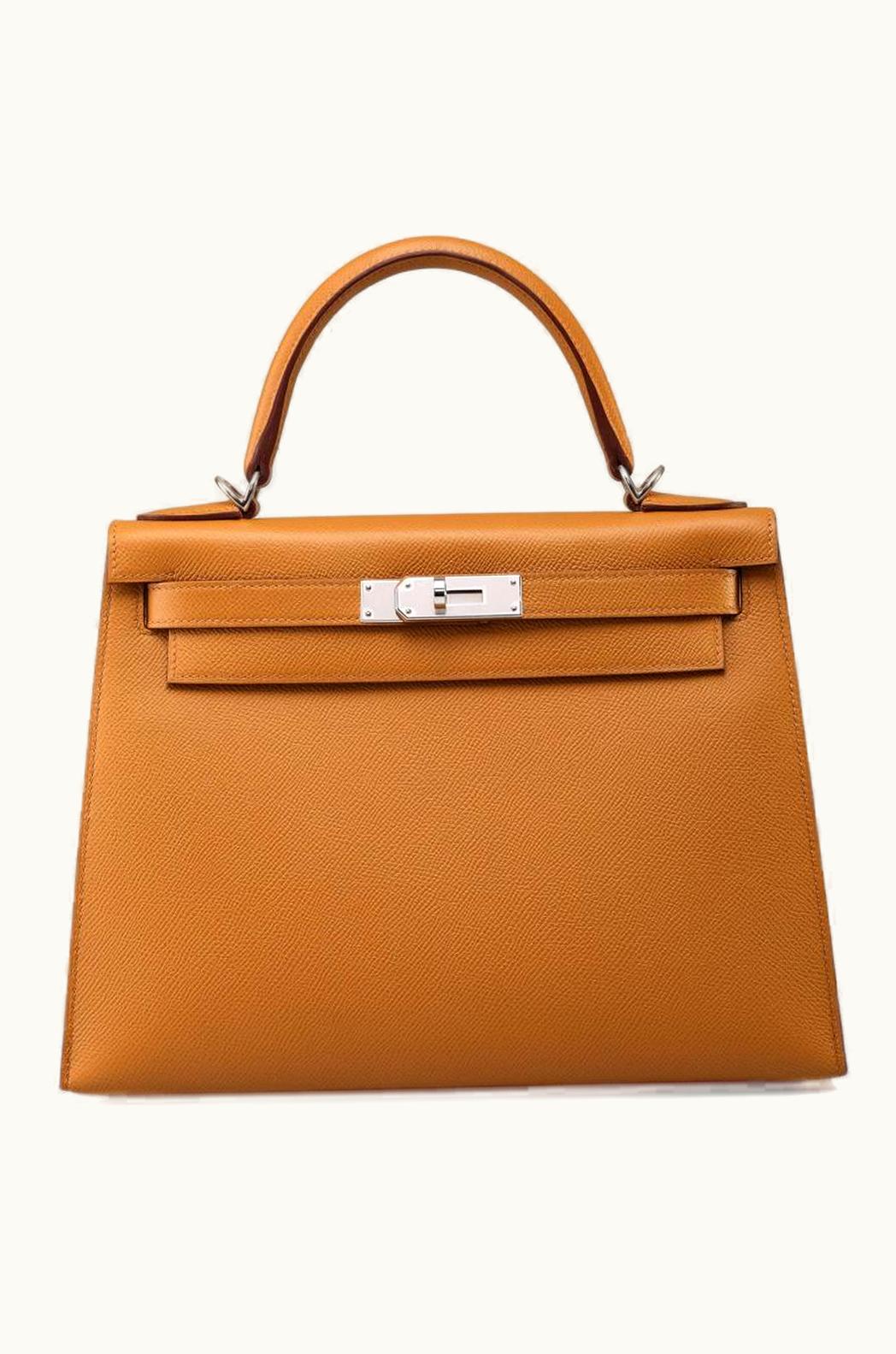 Hermès Hermès Kelly 25cm - Sesame - Clemence - Retourne - Palladium (PHW)