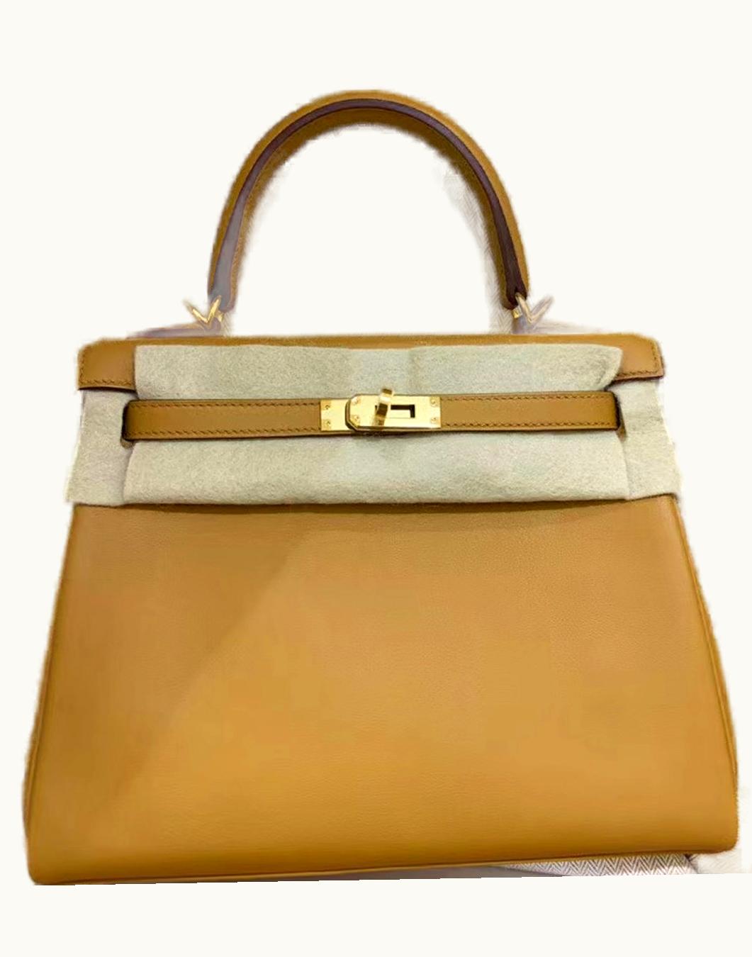 Hermès Hermès Kelly 25cm - Sesame - Epsom - Retourne - Gold (GHW)