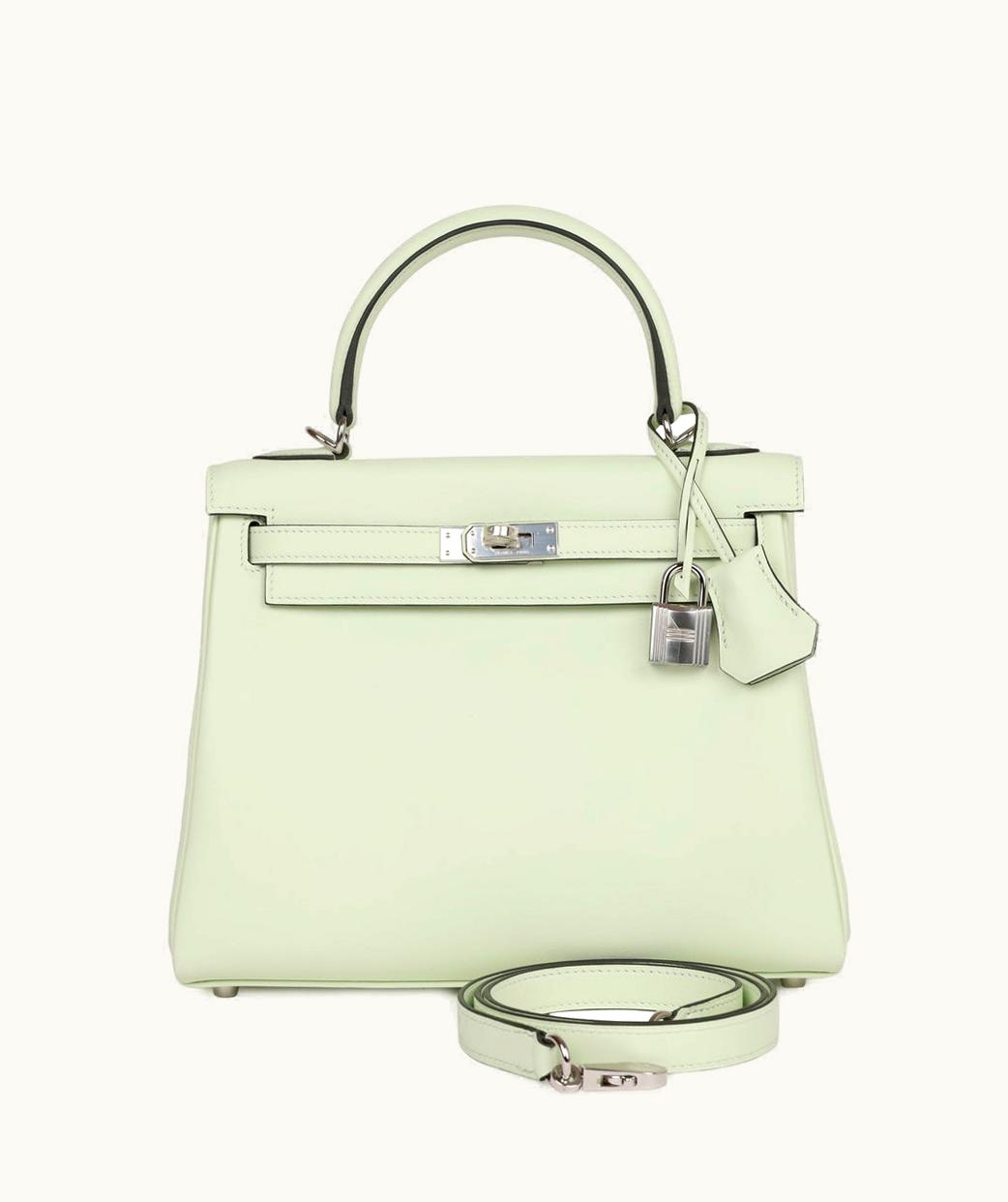 Hermès Hermès Kelly 25cm - Vert Fizz - Togo - Retourne - Palladium (PHW)