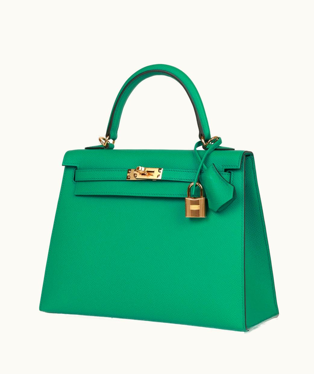 Hermès Hermès Kelly 25cm - Vert Jade - Togo - Retourne - Gold (GHW)