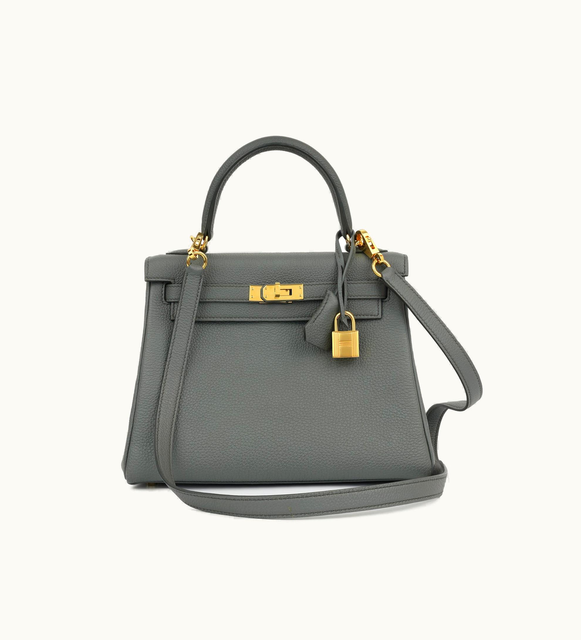 Hermès Hermès Kelly 25cm - Vert Amande - Swift - Retourne - Gold (GHW)