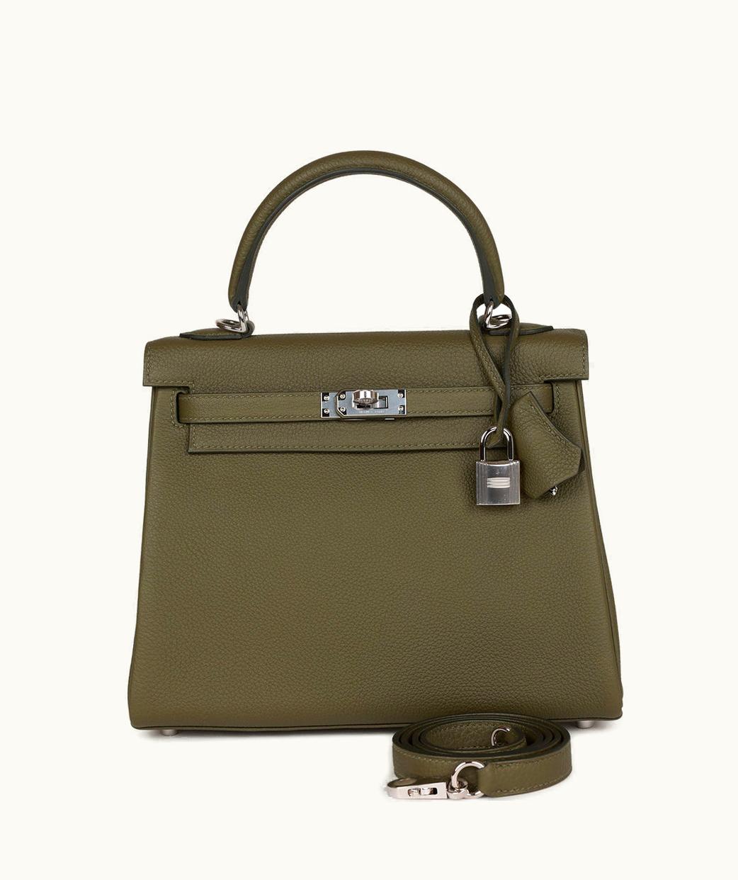 Hermès Hermès Kelly 25cm - Vert Veronese - Epsom - Retourne - Palladium (PHW)
