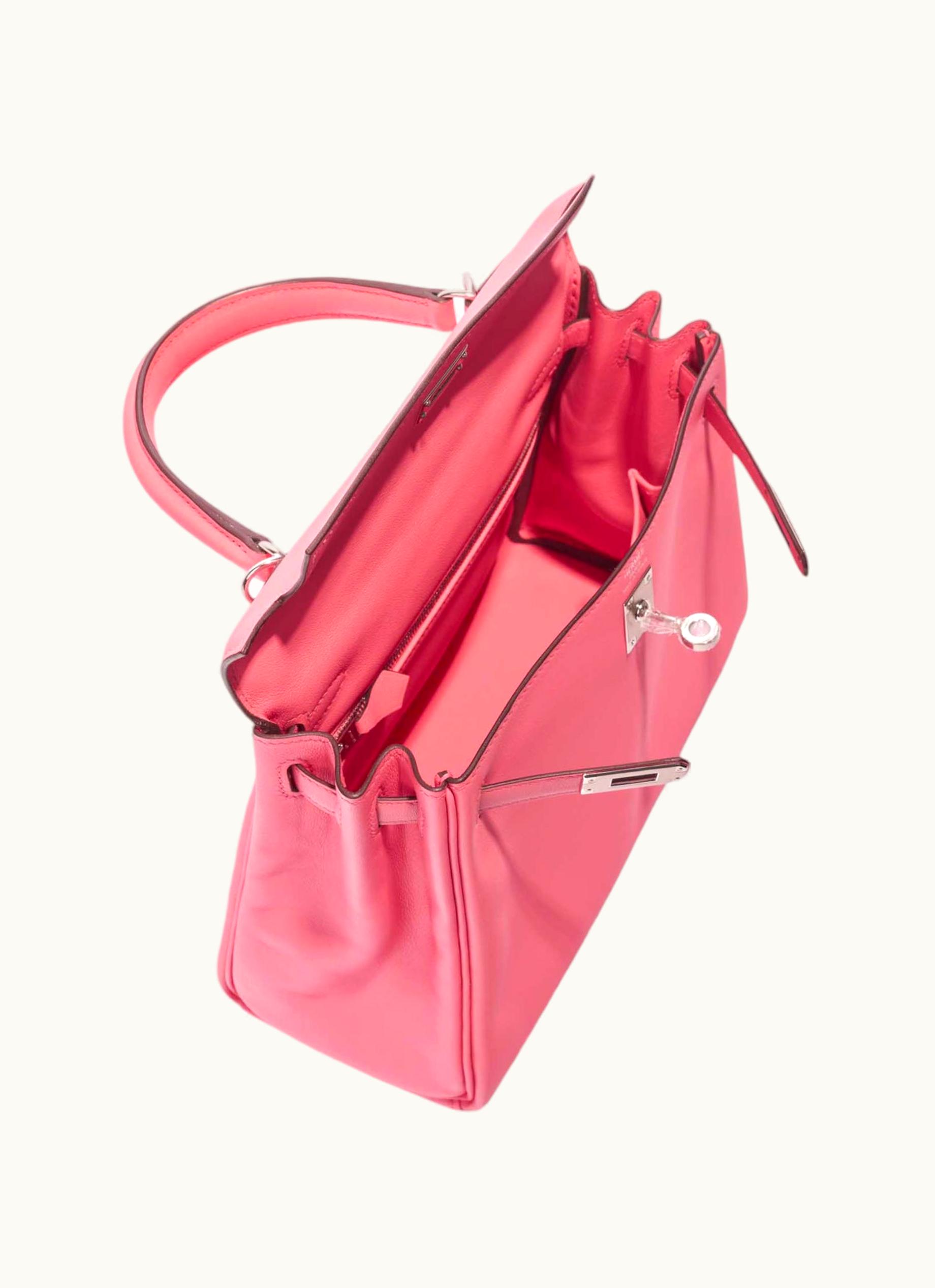 Hermès Hermès Kelly 25cm - Rose Azalee - Epsom - Retourne - Palladium (PHW)