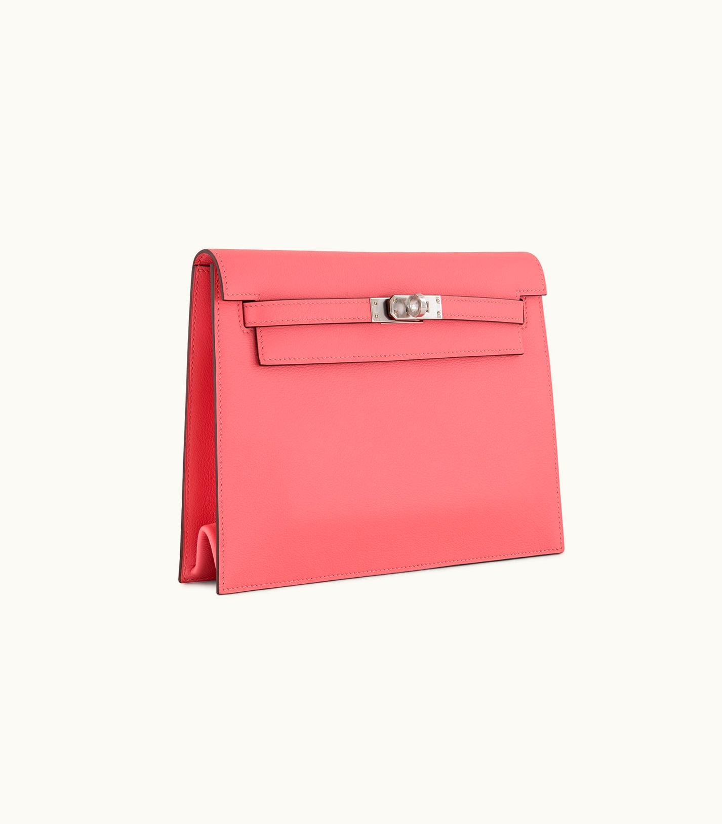 Hermès Hermès Kelly 25cm - Rose d'Ete - Clemence - Sellier - Palladium (PHW)