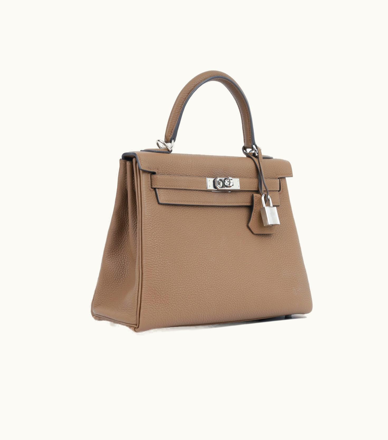 Hermès Hermès Kelly 25cm - Alezan - Togo - Retourne - Palladium (PHW)