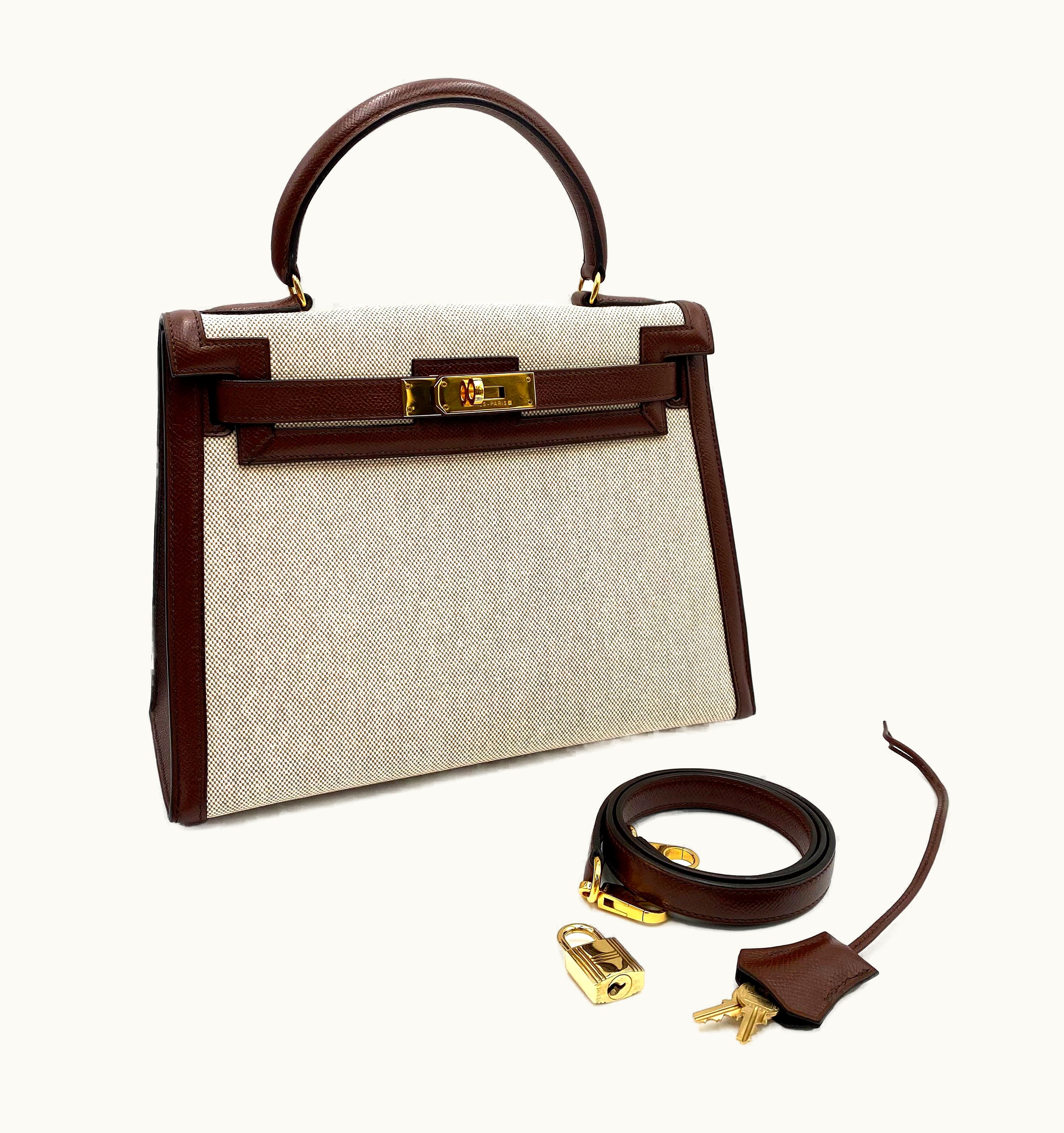 Hermès Hermès Kelly 25cm - Havane - Epsom - Sellier - Gold (GHW)