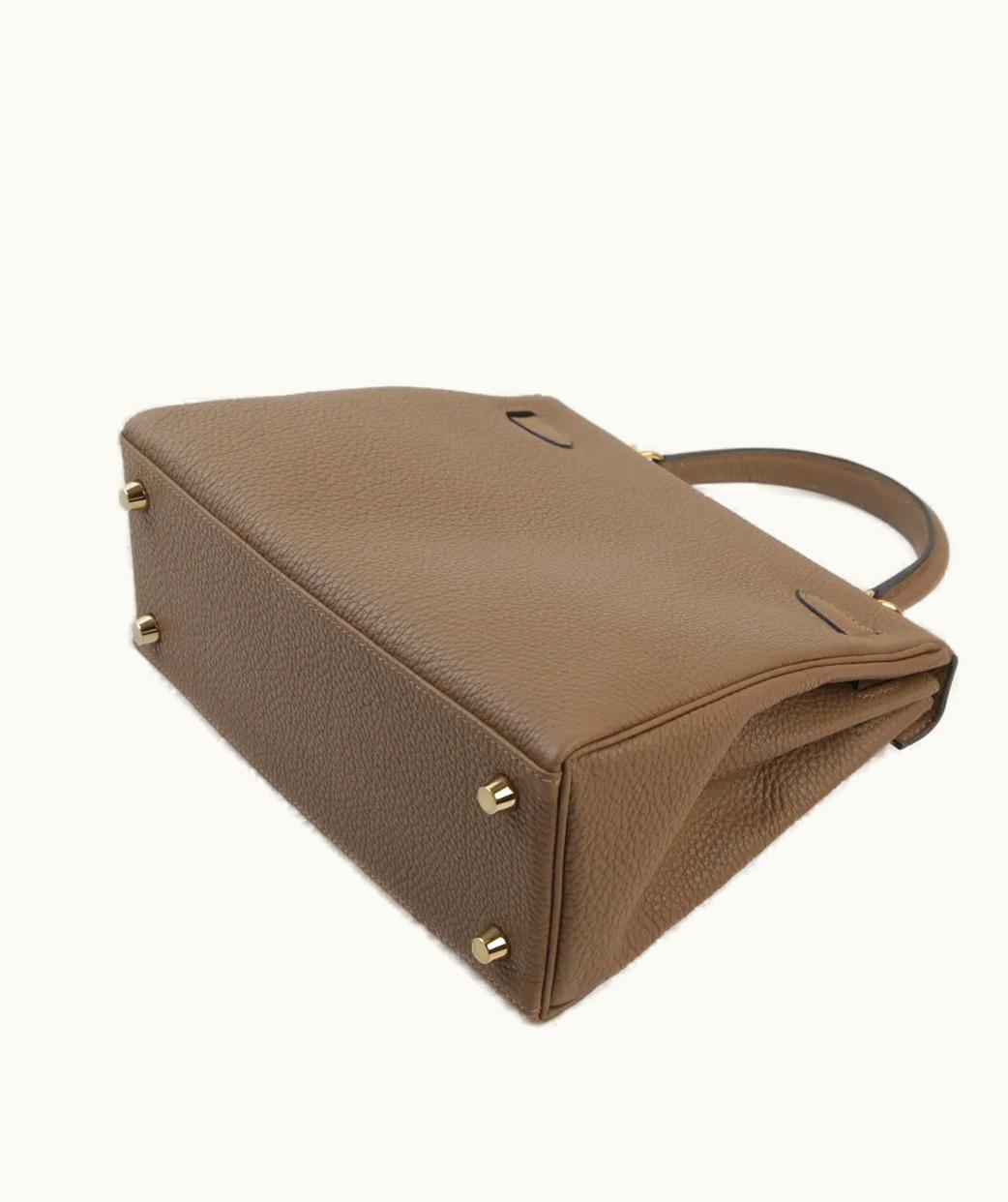 Hermès Hermès Kelly 25cm - Beige de Weimar - Epsom - Retourne - Gold (GHW)