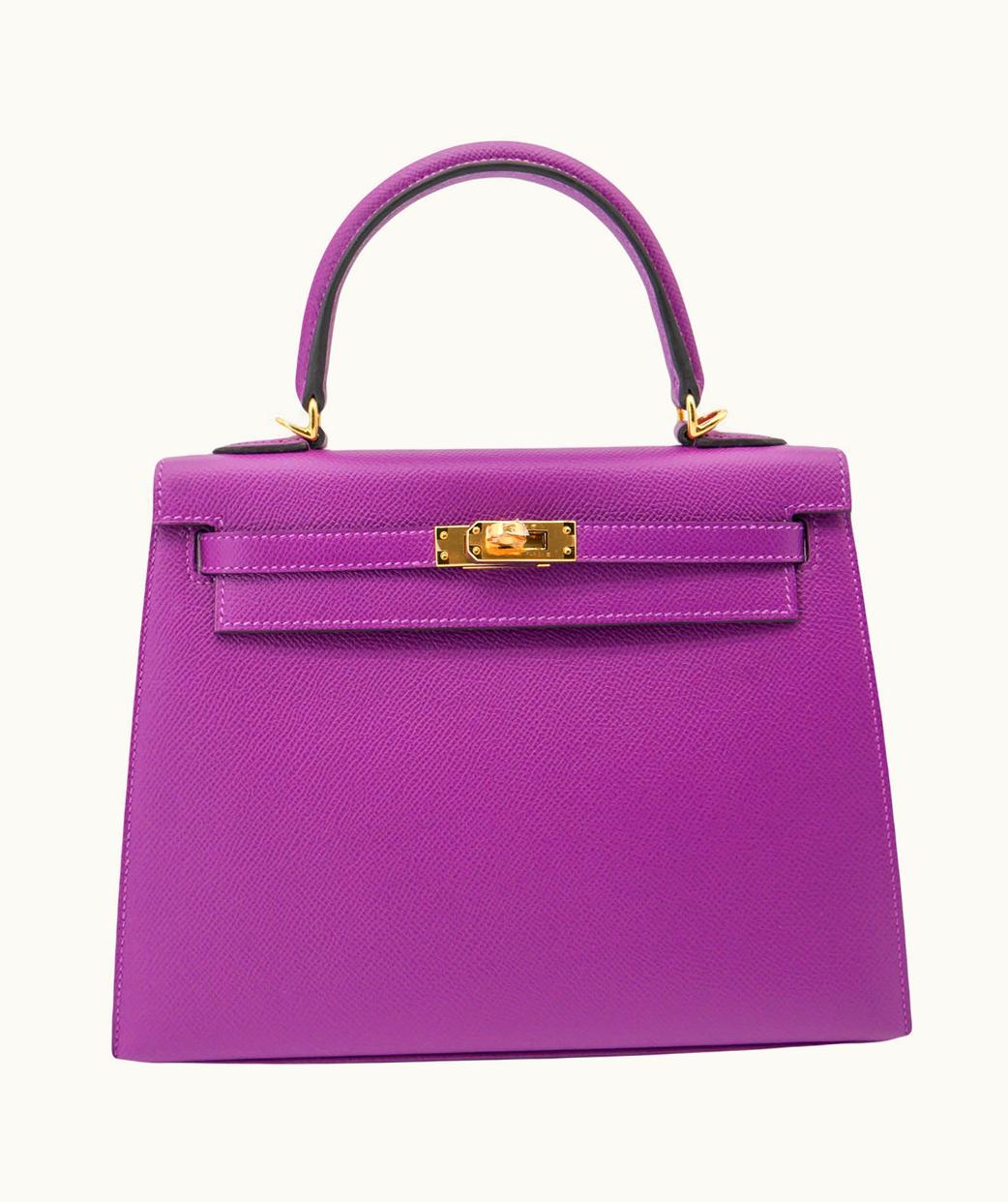 Hermès Hermès Kelly 25cm - Anemone - Togo - Sellier - Gold (GHW)