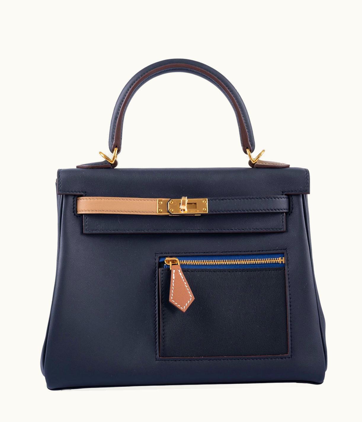 Hermès Hermès Kelly 25cm - Chai - Epsom - Retourne - Palladium (PHW)