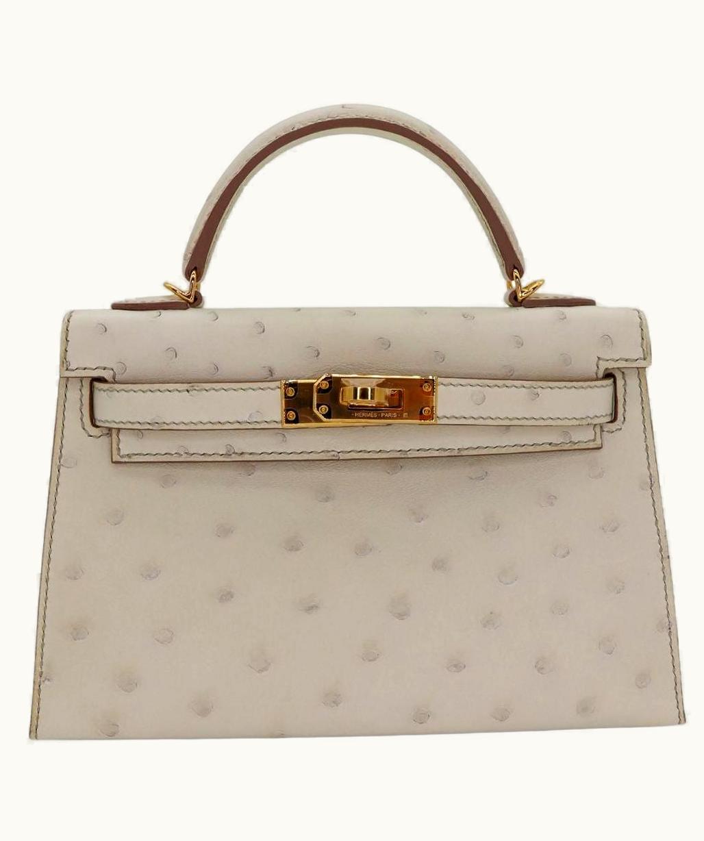 Hermès Hermès Kelly 25cm - Beton - Clemence - Retourne - Gold (GHW)