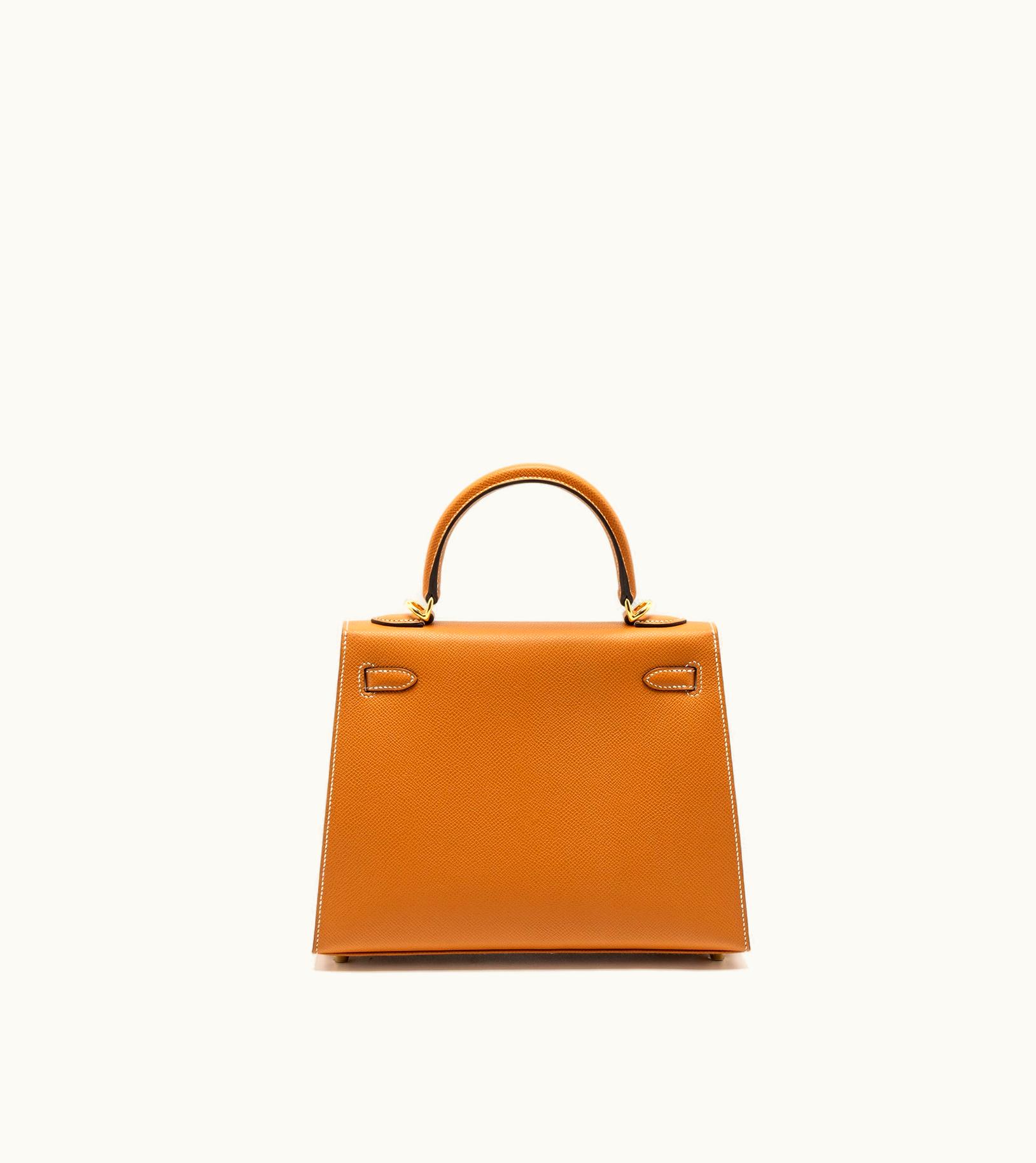 Hermès Hermès Kelly 25cm - Toffee - Swift - Sellier - Gold (GHW)