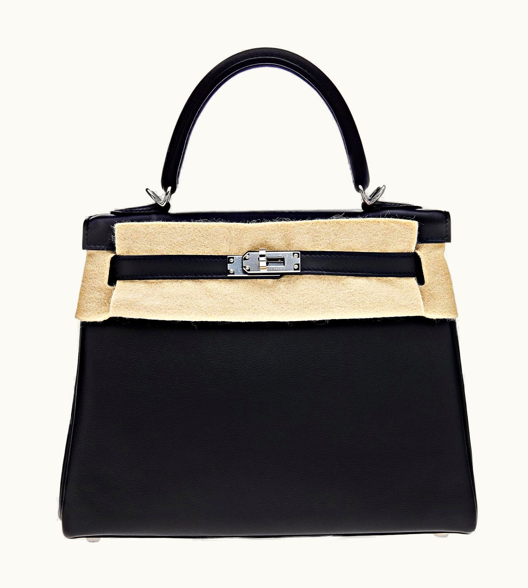 Hermès Hermès Kelly 25cm - Noir - Togo - Retourne - Palladium (PHW)
