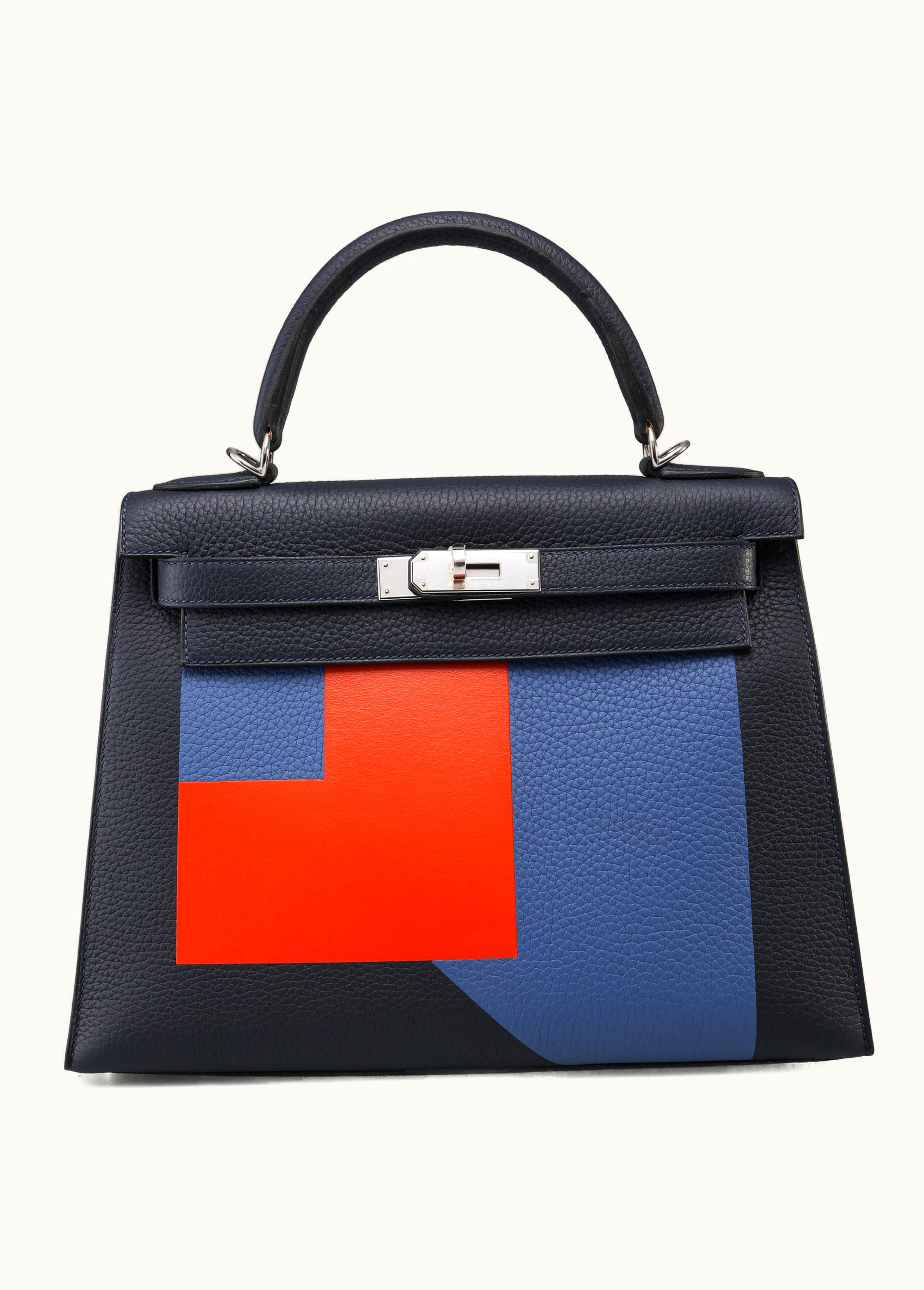 Hermès Hermès Kelly 28cm - Bleu Nuit - Clemence - Sellier - Palladium (PHW)