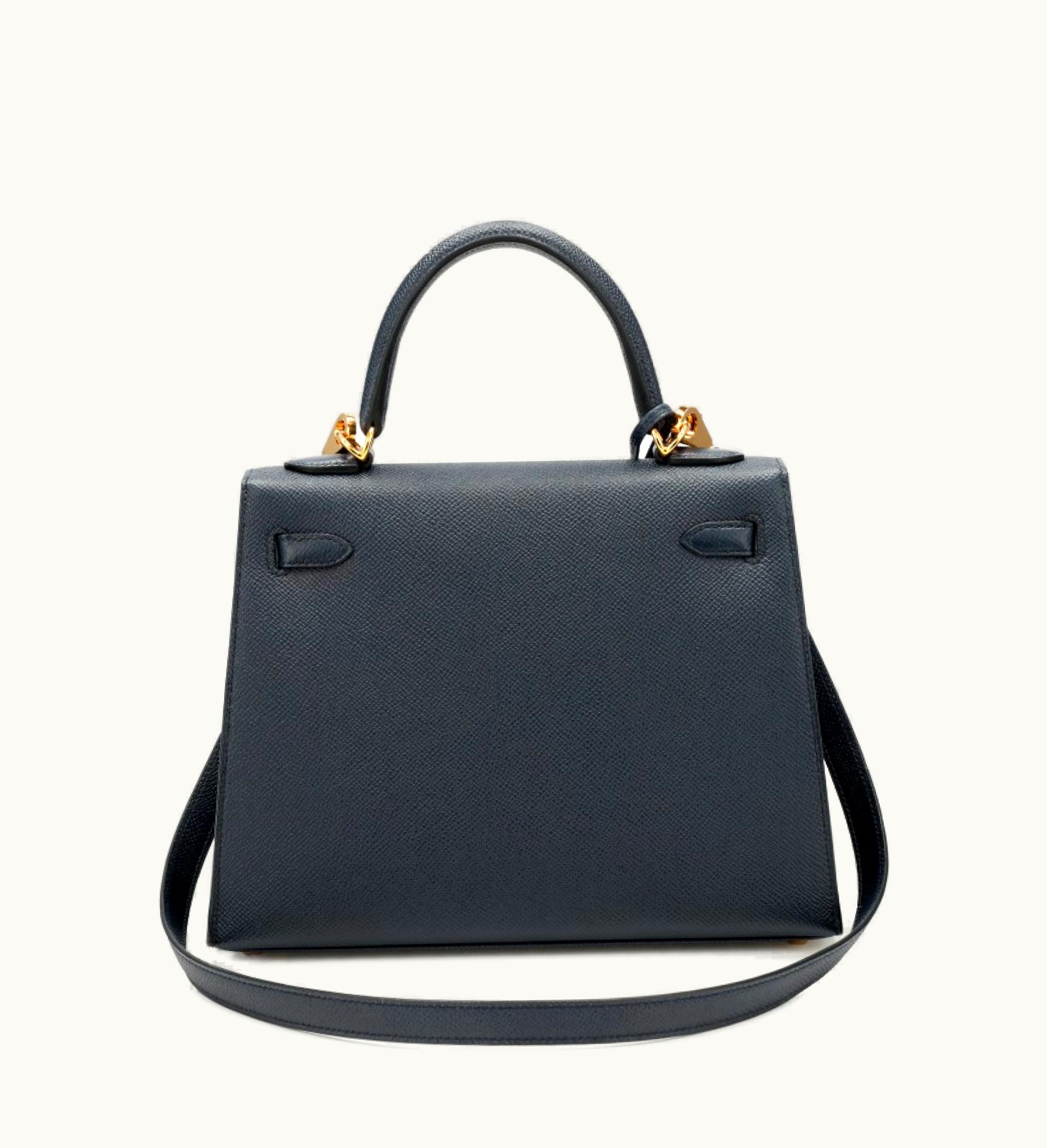 Hermès Hermès Kelly 28cm - Bleu Indigo - Togo - Sellier - Gold (GHW)