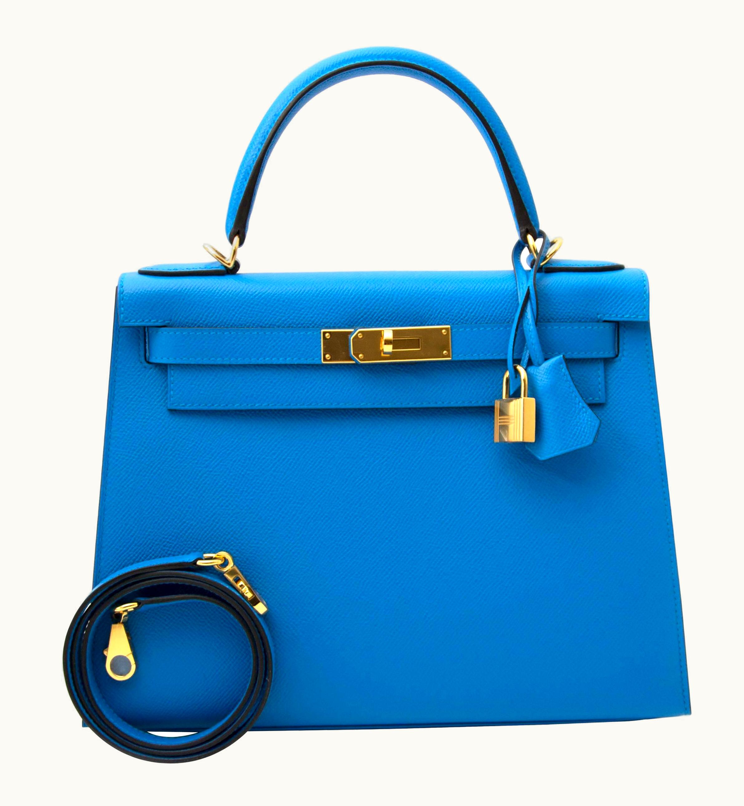 Hermès Hermès Kelly 28cm - Bleu Zanzibar - Epsom - Sellier - Gold (GHW)