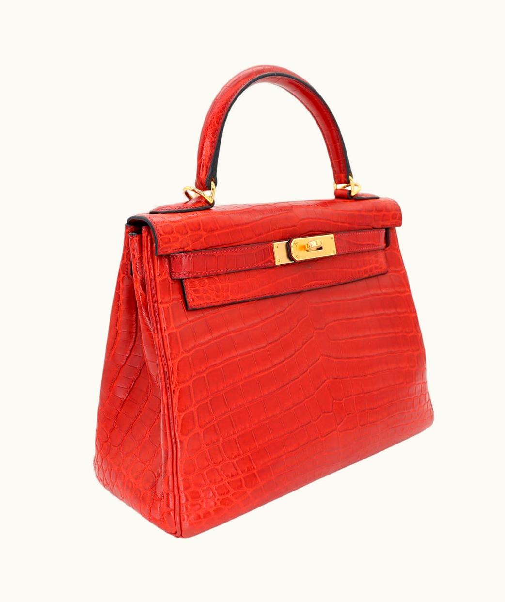 Hermès Hermès Kelly 28cm - Rouge H - Togo - Retourne - Gold (GHW)