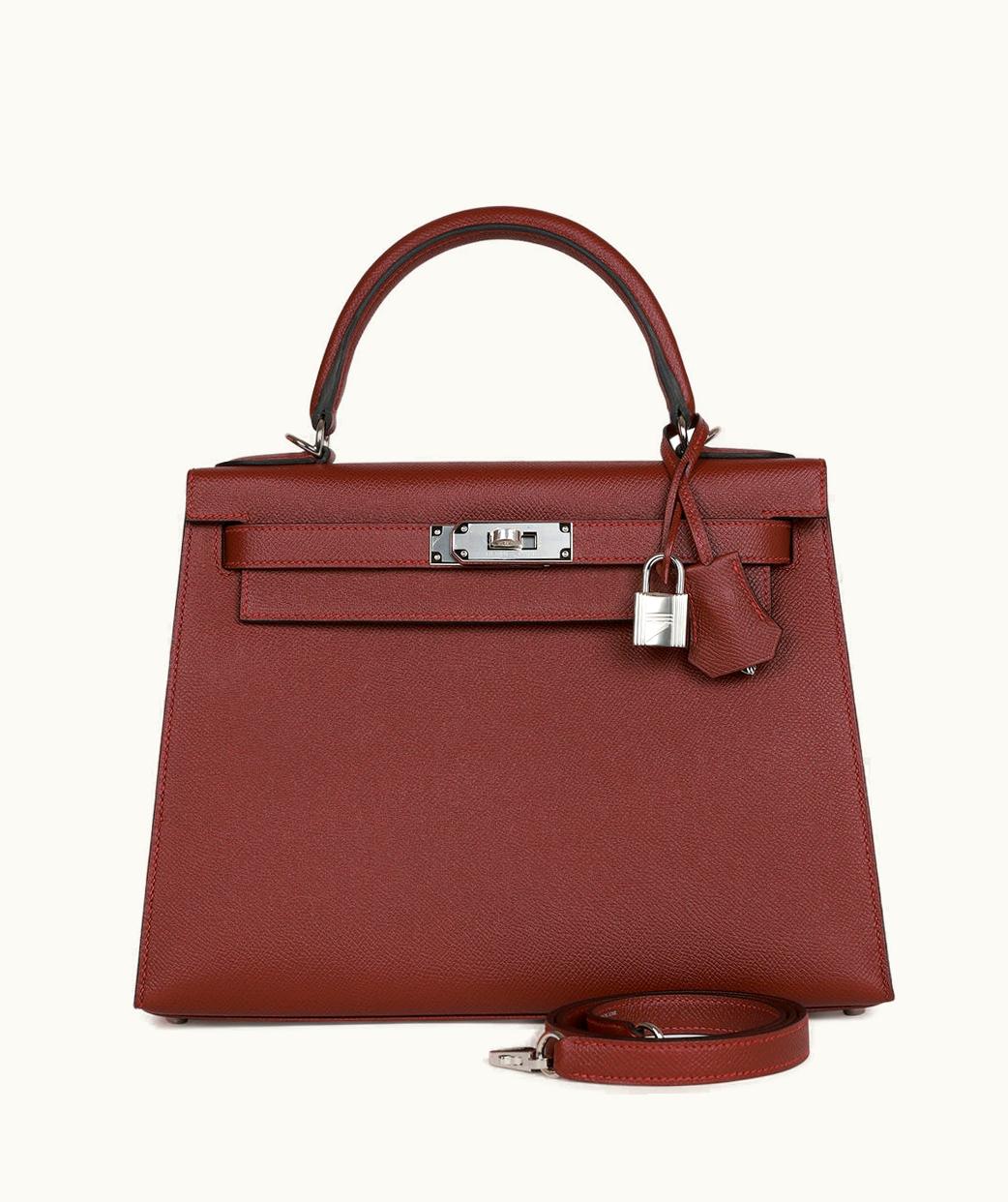 Hermès Hermès Kelly 28cm - Rouge H - Epsom - Sellier - Palladium (PHW)