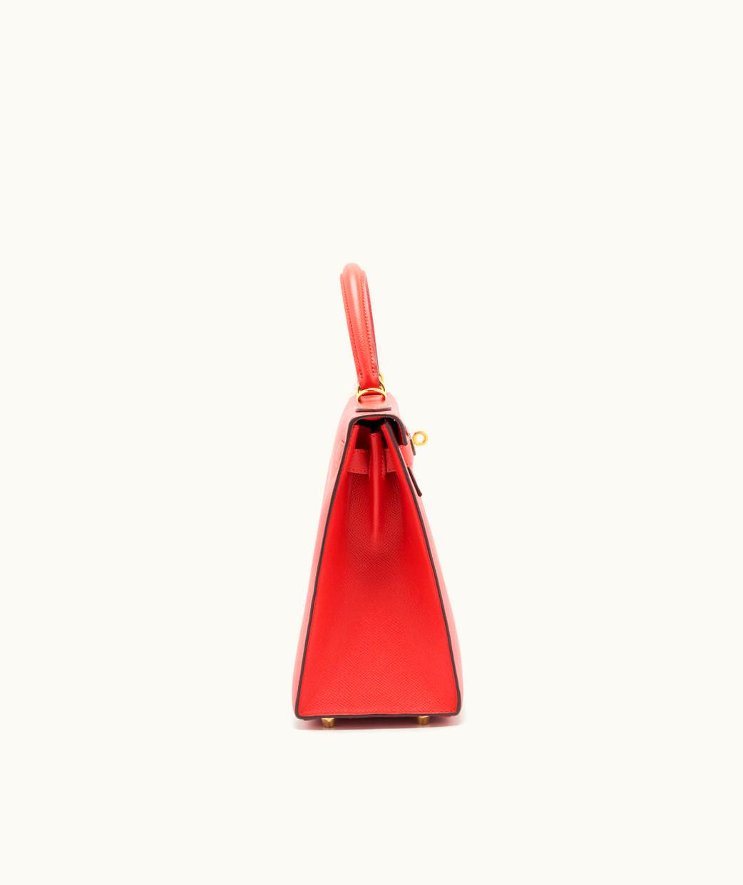 Hermès Hermès Kelly 28cm - Rouge Pivoine - Togo - Sellier - Gold (GHW)