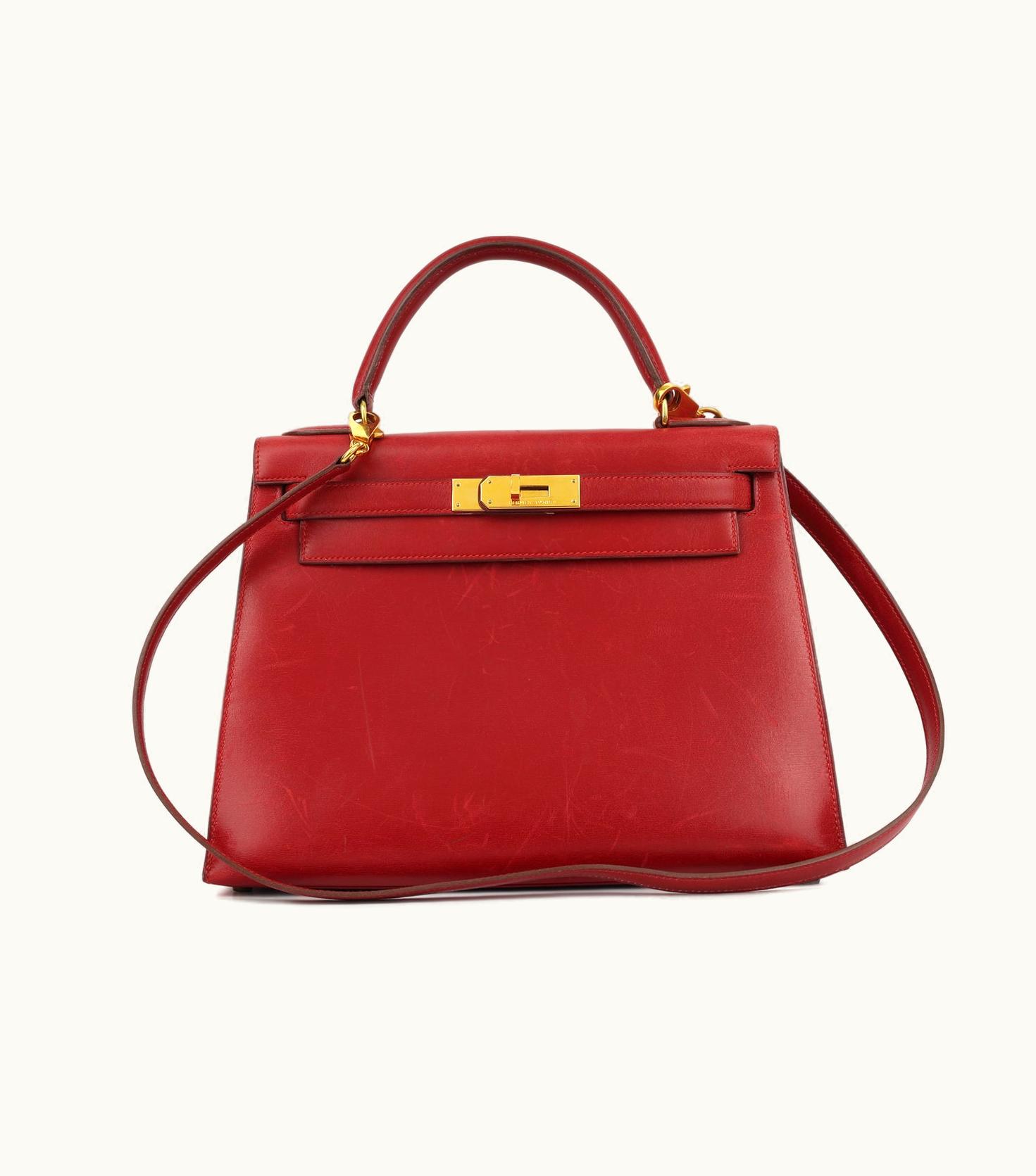 Hermès Hermès Kelly 28cm - Rouge Vif - Swift - Sellier - Gold (GHW)