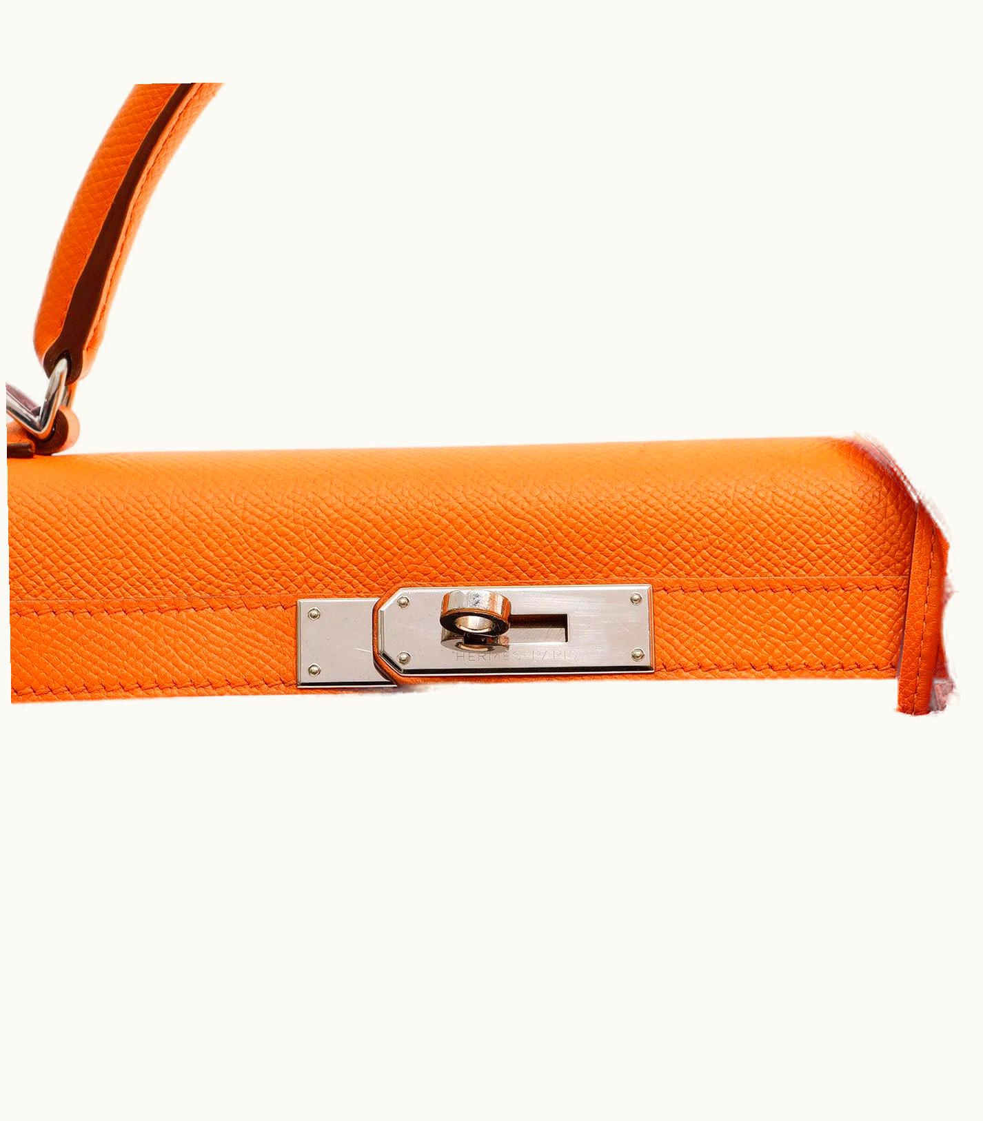 Hermès Hermès Kelly 28cm - Orange - Togo - Sellier - Palladium (PHW)