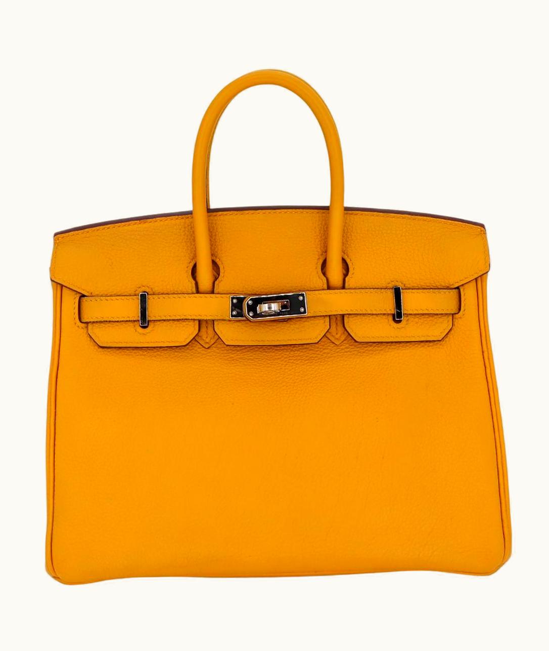 Hermès Hermès Kelly 28cm - Jaune Ambre - Clemence - Sellier - Palladium (PHW)