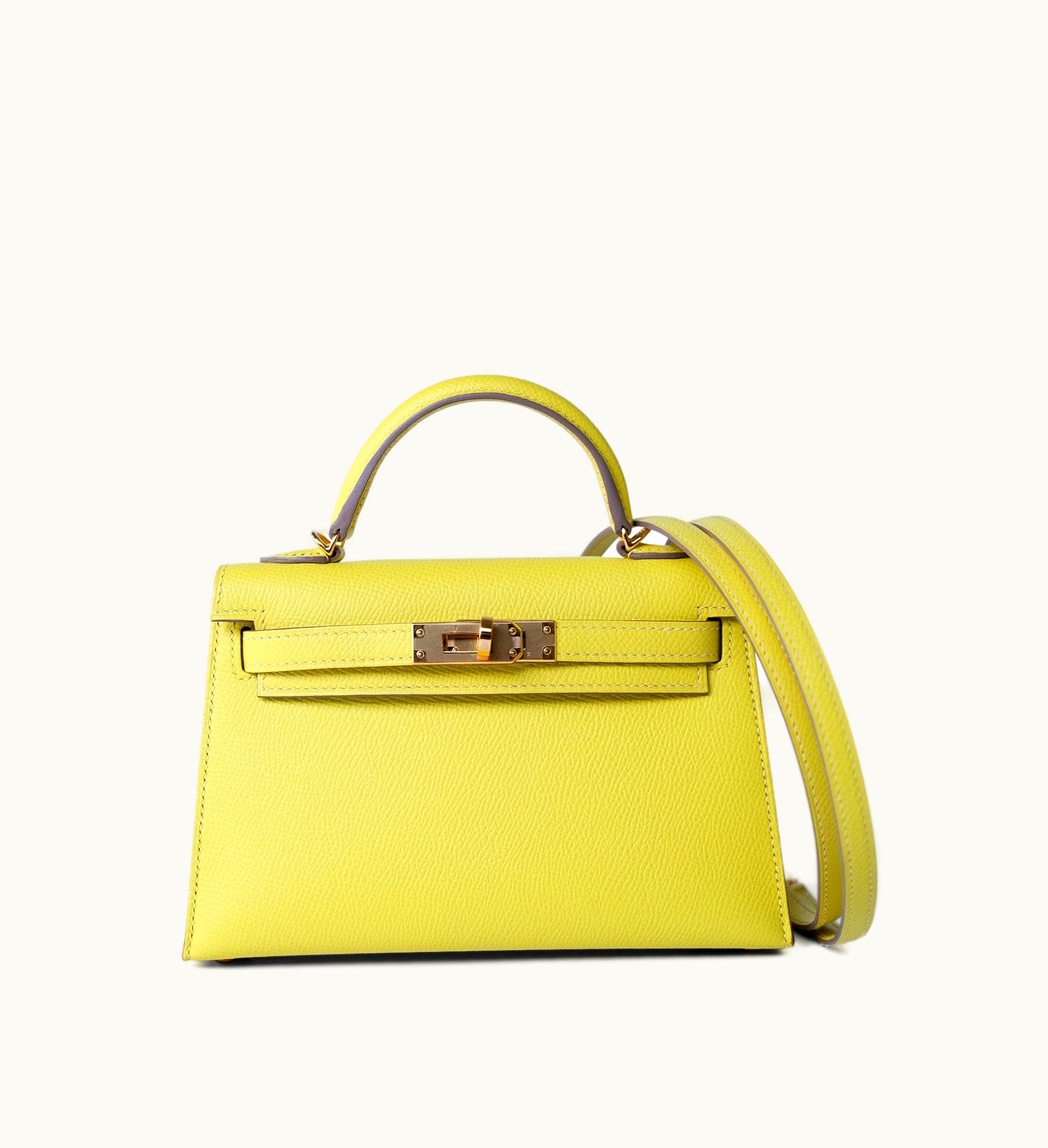 Hermès Hermès Kelly 28cm - Lime - Epsom - Retourne - Gold (GHW)