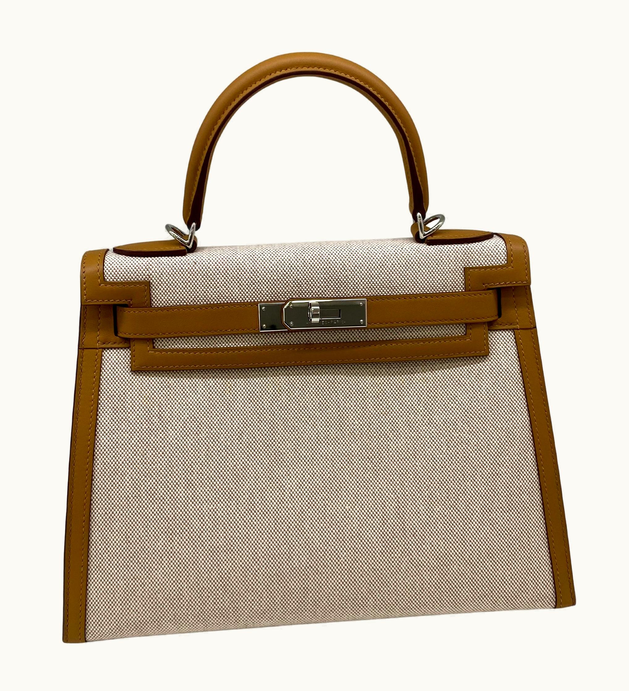 Hermès Hermès Kelly 28cm - Sesame - Clemence - Sellier - Palladium (PHW)