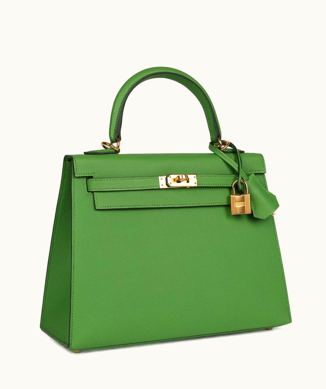 Hermès Hermès Kelly 28cm - Vert Yucca - Togo - Retourne - Gold (GHW)
