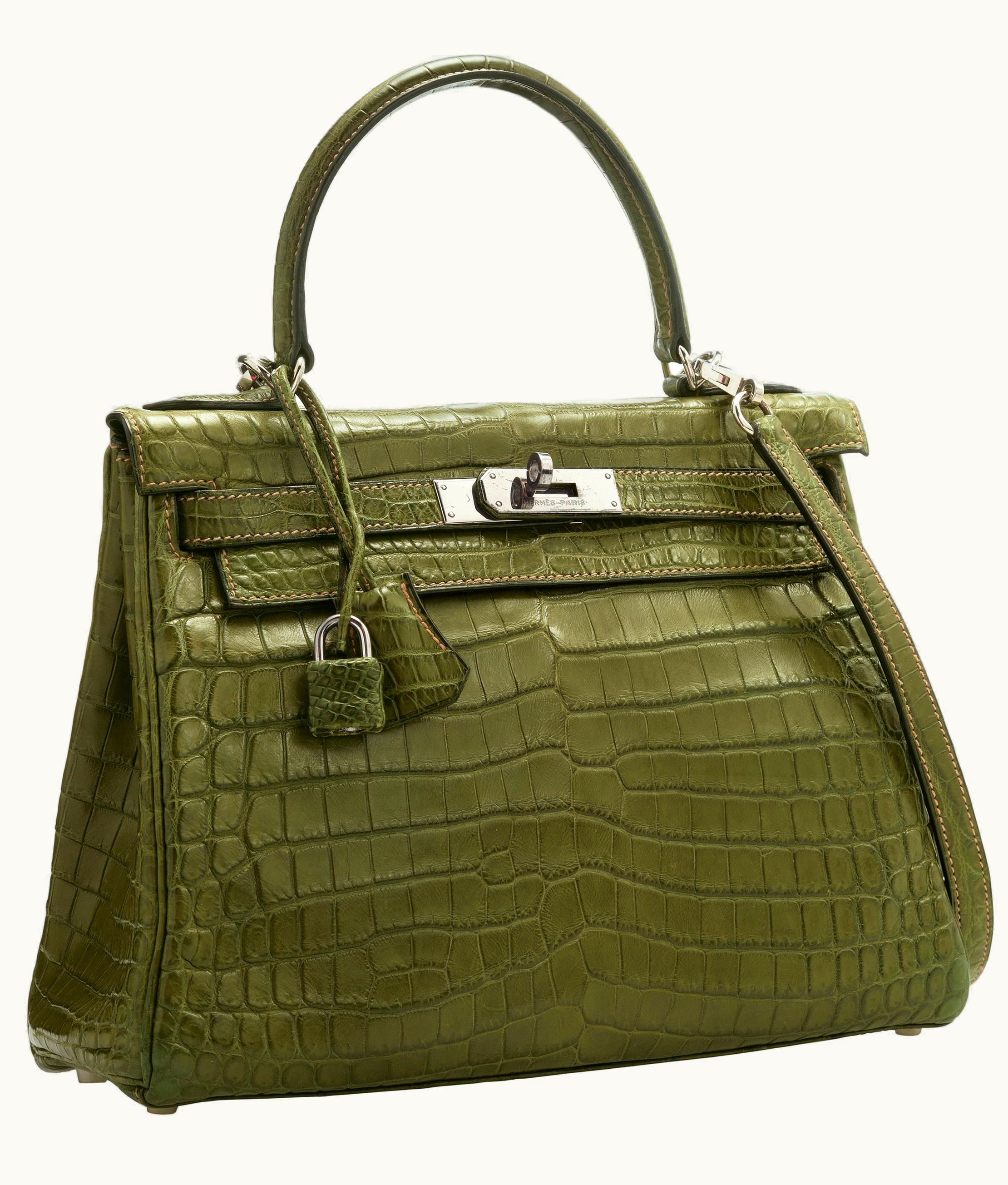 Hermès Hermès Kelly 28cm - Vert Veronese - Clemence - Retourne - Palladium (PHW)