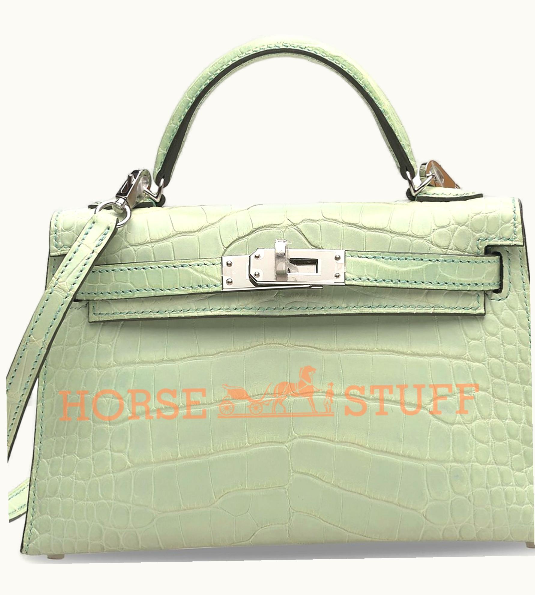 Hermès Hermès Kelly 28cm - Vert d'Eau - Togo - Sellier - Palladium (PHW)