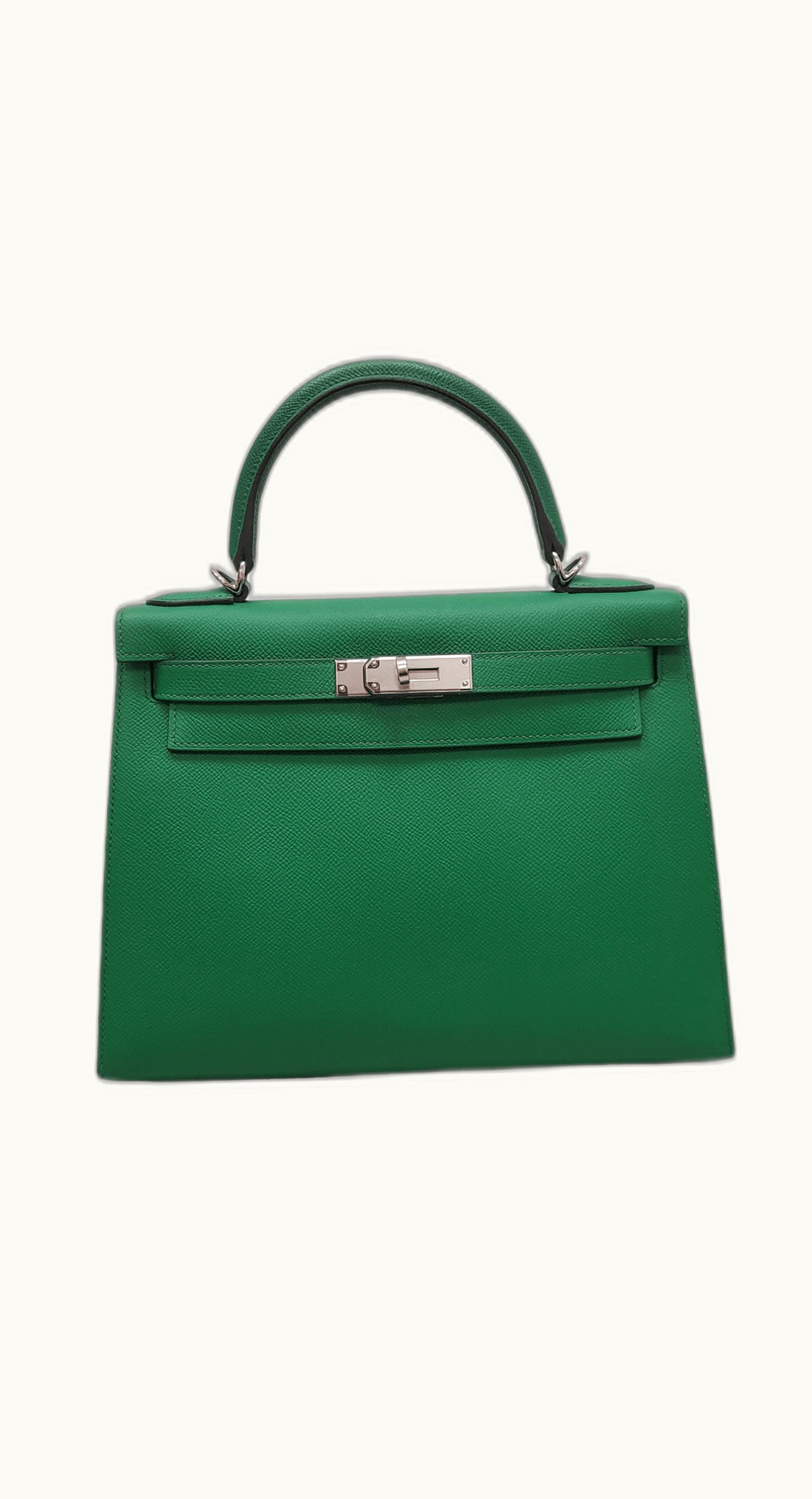 Hermès Hermès Kelly 28cm - Cactus - Togo - Sellier - Palladium (PHW)