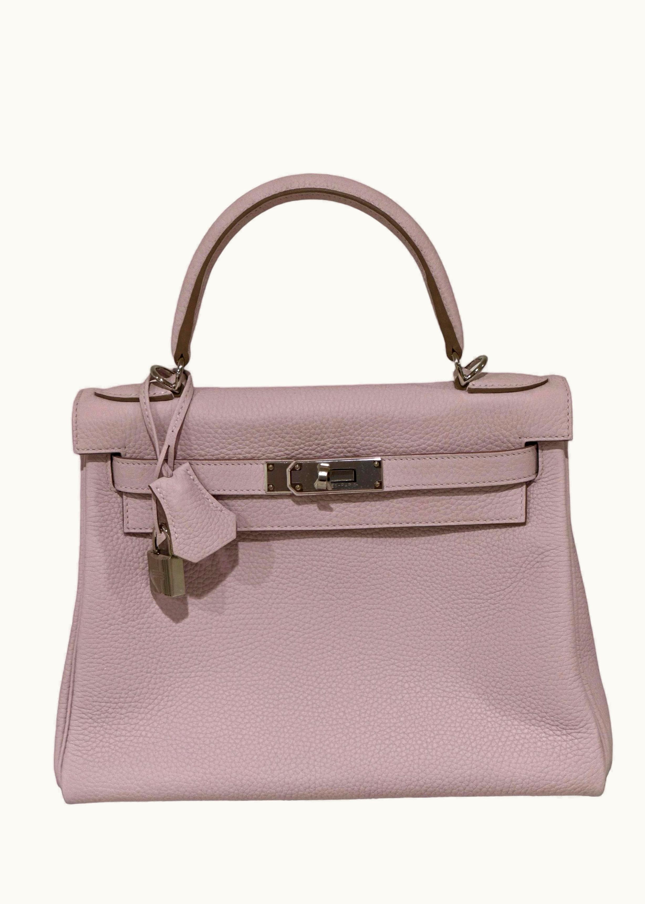 Hermès Hermès Kelly 28cm - Mauve Pale - Togo - Sellier - Palladium (PHW)