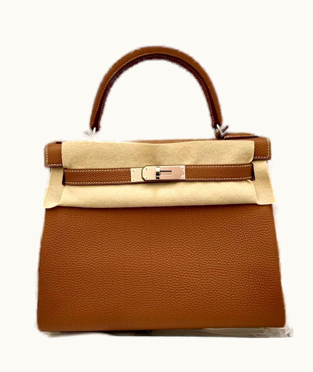 Hermès Hermès Kelly 28cm - Gold - Swift - Retourne - Palladium (PHW)