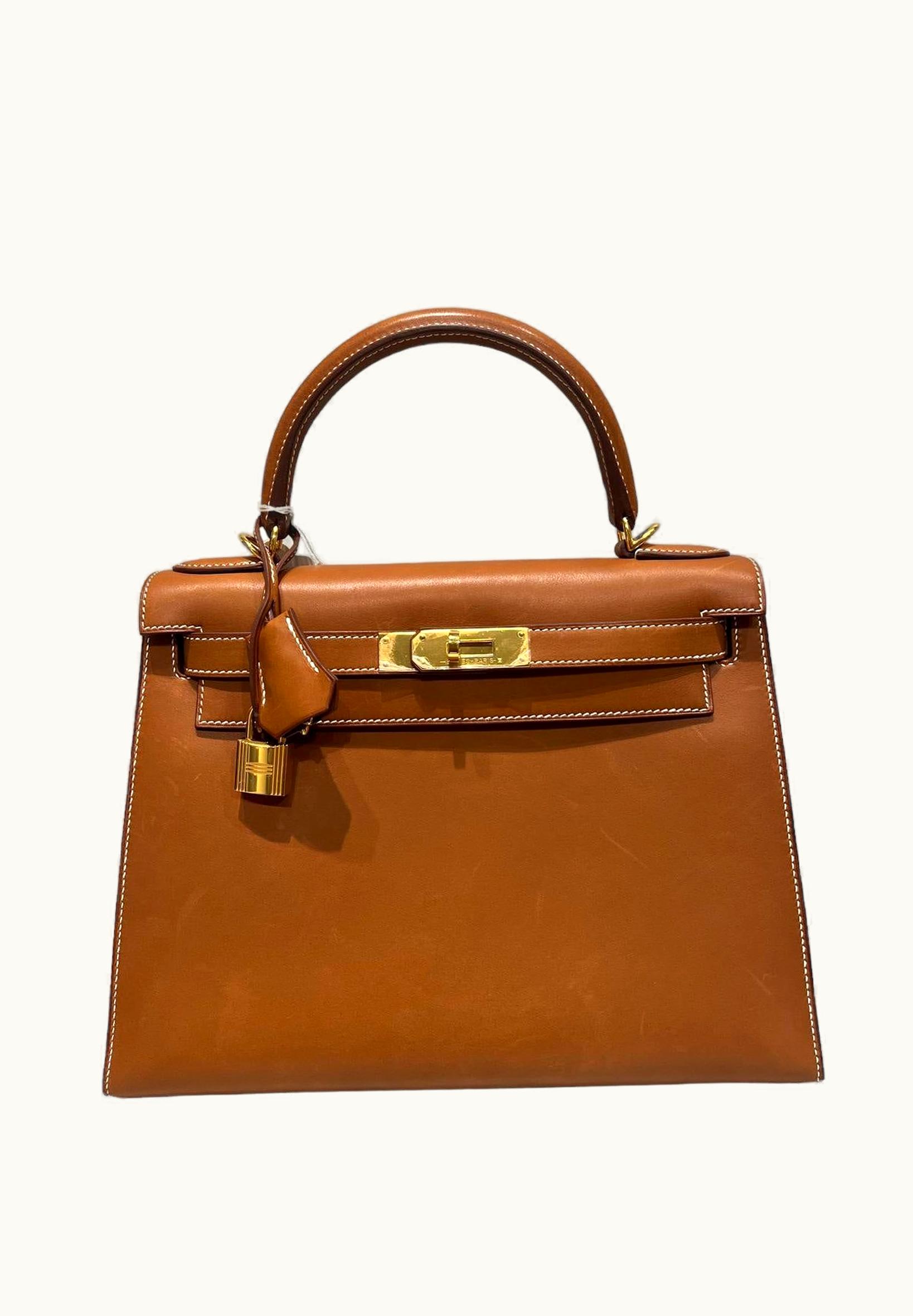 Hermès Hermès Kelly 28cm - Fauve - Togo - Sellier - Gold (GHW)