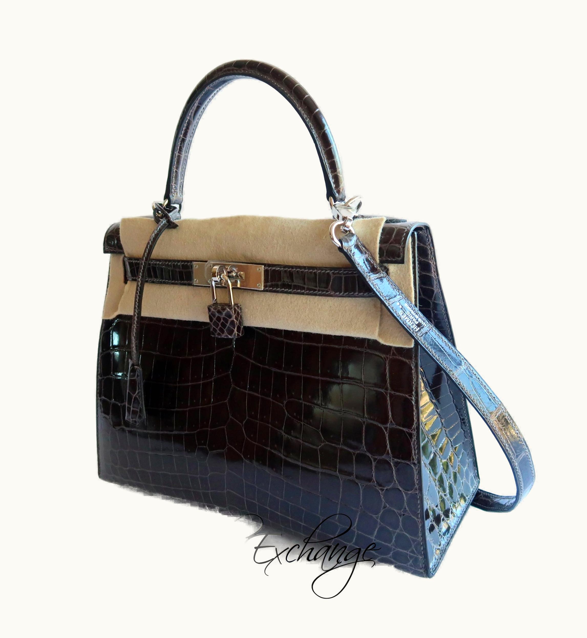 Hermès Hermès Kelly 28cm - Graphite - Clemence - Sellier - Palladium (PHW)