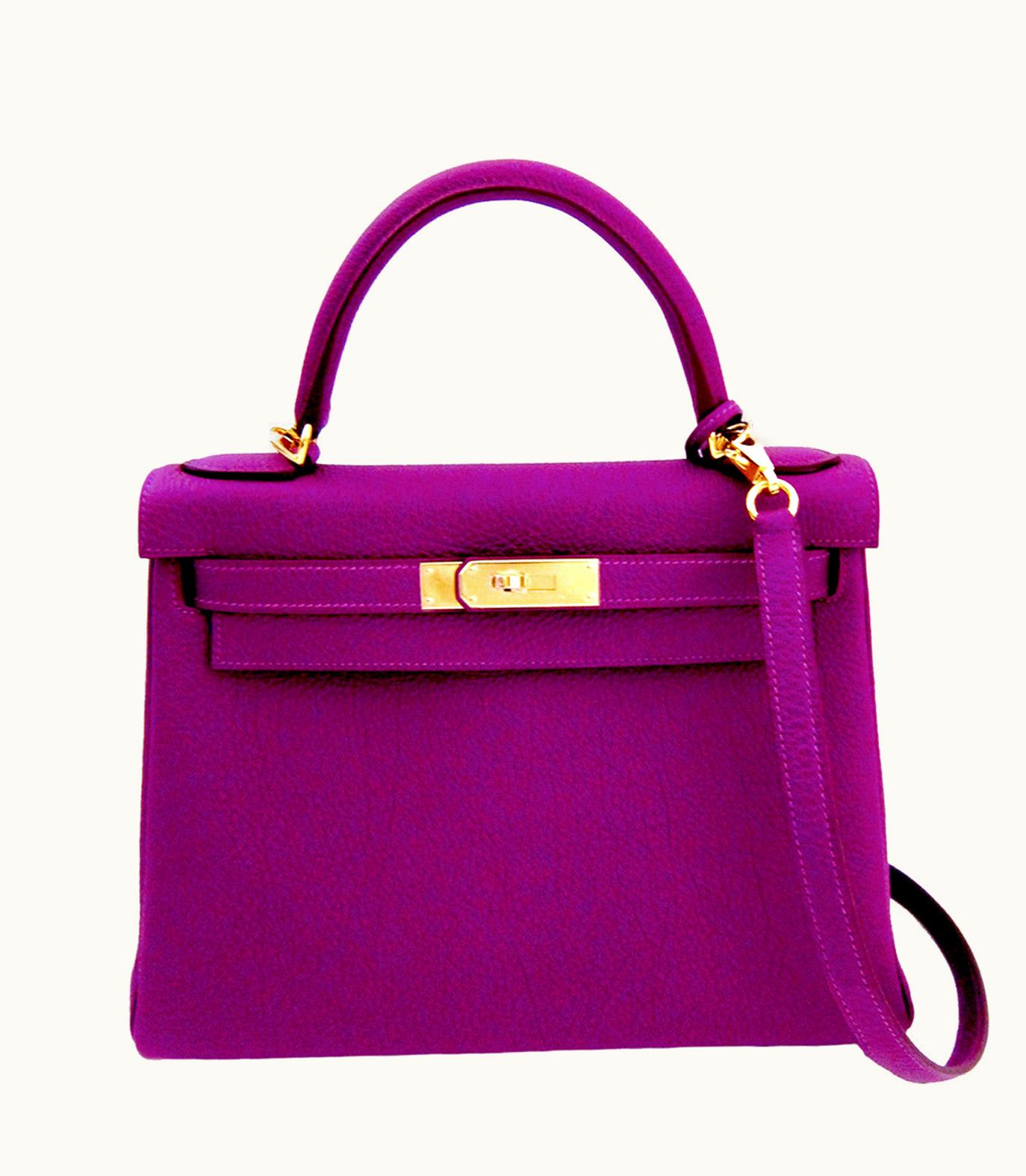 Hermès Hermès Kelly 28cm - Anemone - Epsom - Retourne - Gold (GHW)