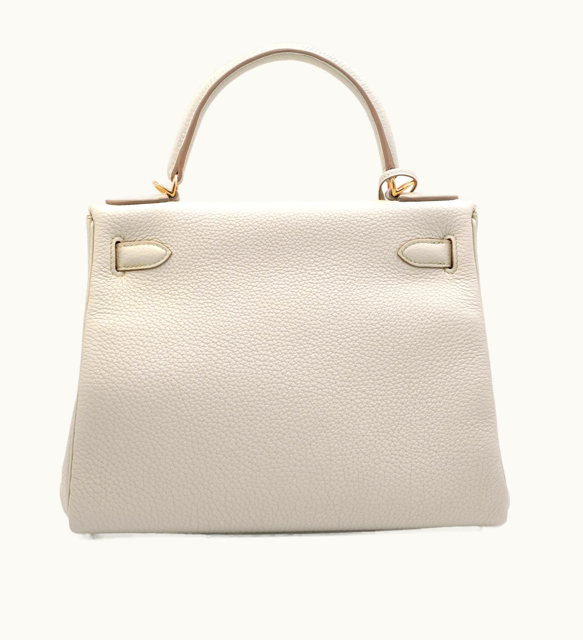 Hermès Hermès Kelly 28cm - Beton - Swift - Retourne - Gold (GHW)