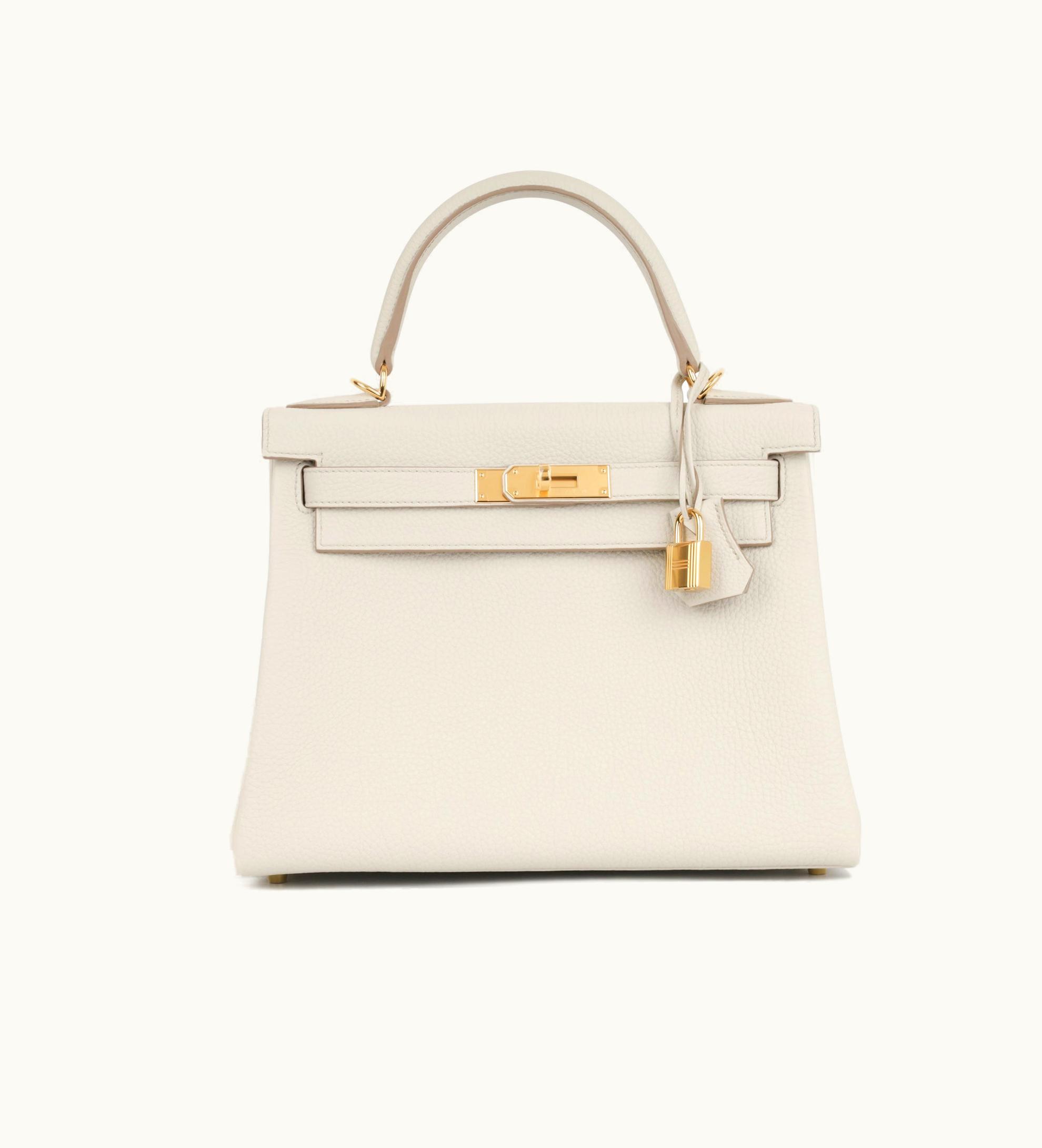 Hermès Hermès Kelly 28cm - Beton - Swift - Sellier - Gold (GHW)