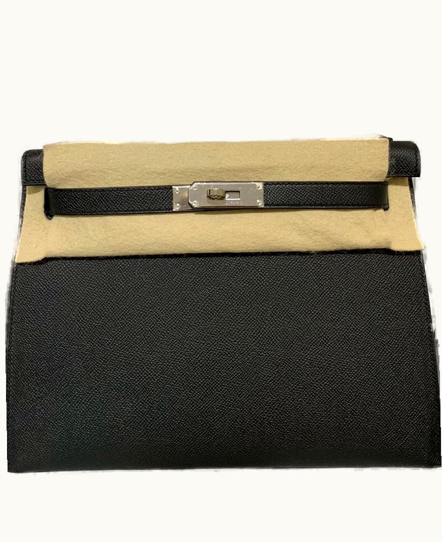 Hermès Hermès Kelly 28cm - Noir - Swift - Sellier - Palladium (PHW)