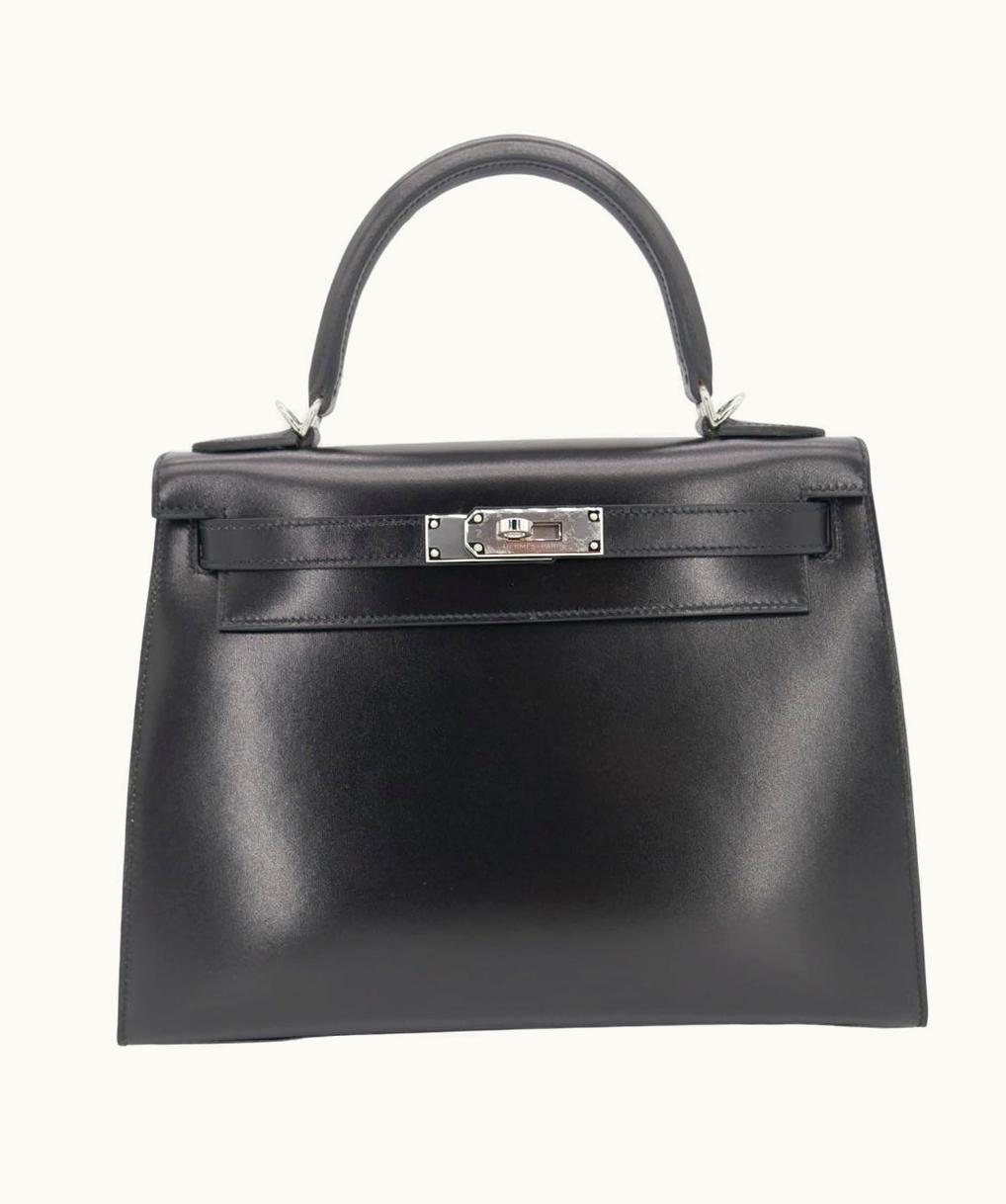 Hermès Hermès Kelly 28cm - Black - Clemence - Sellier - Palladium (PHW)