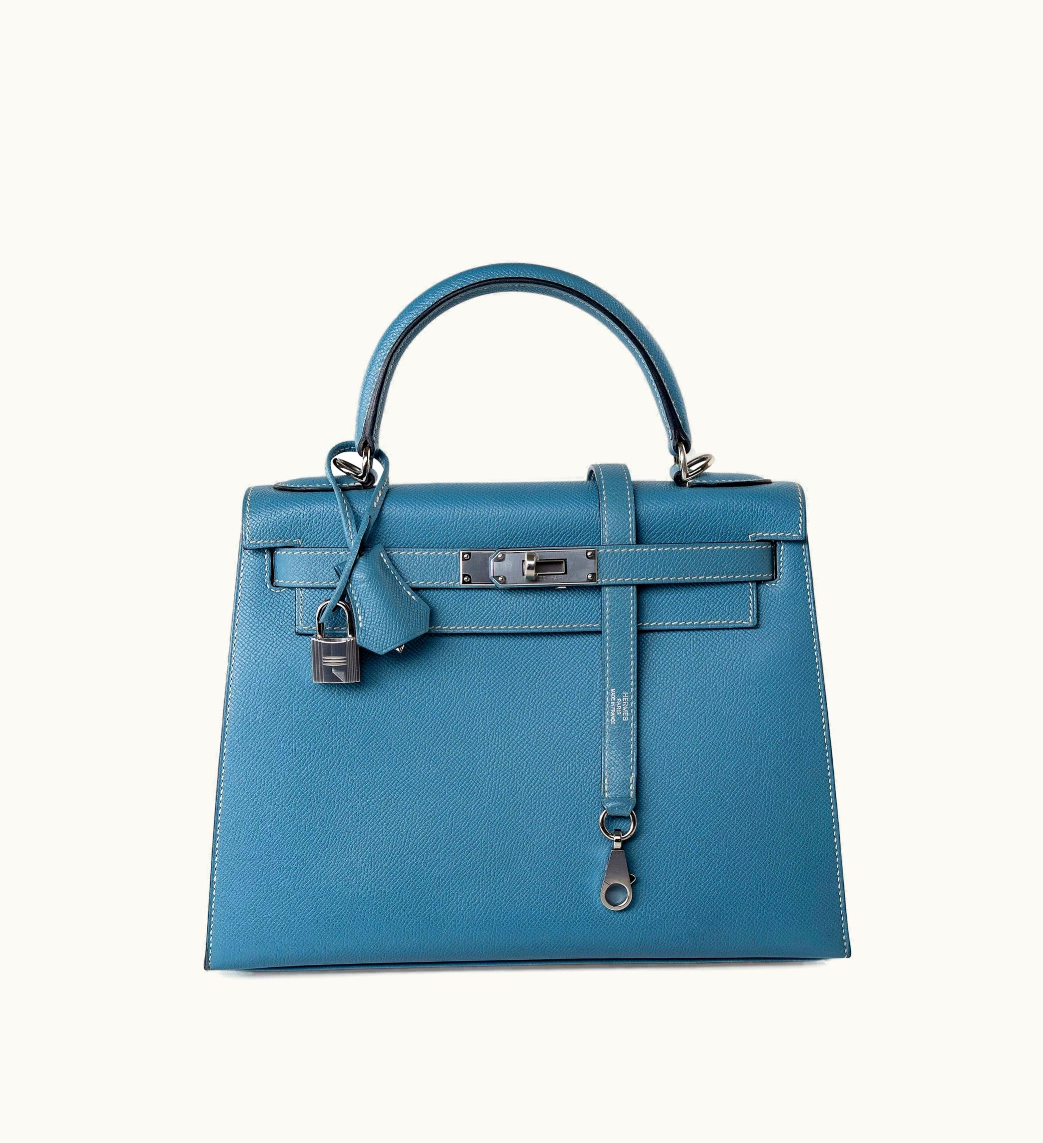 Hermès Hermès Kelly 32cm - Bleu Jean - Togo - Sellier - Palladium (PHW)