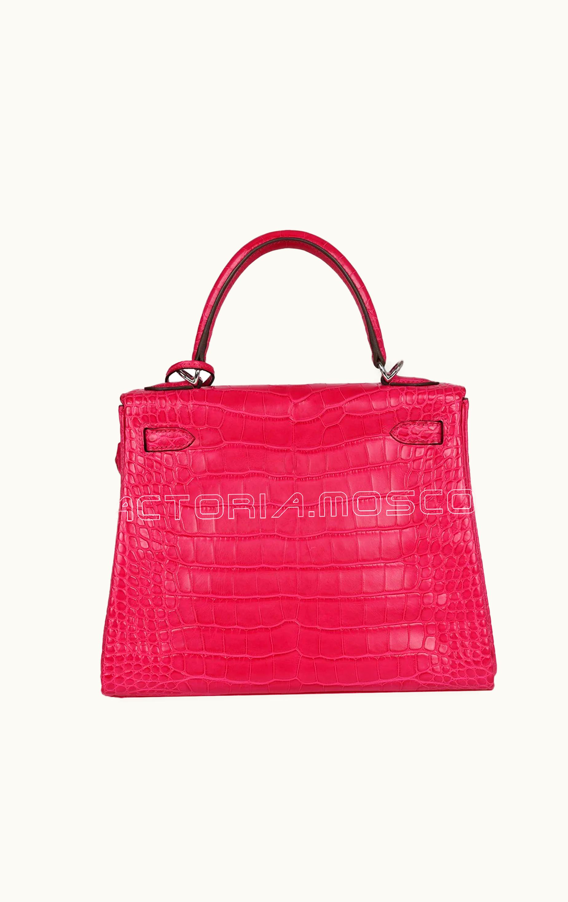 Hermès Hermès Kelly 32cm - Framboise - Epsom - Retourne - Palladium (PHW)