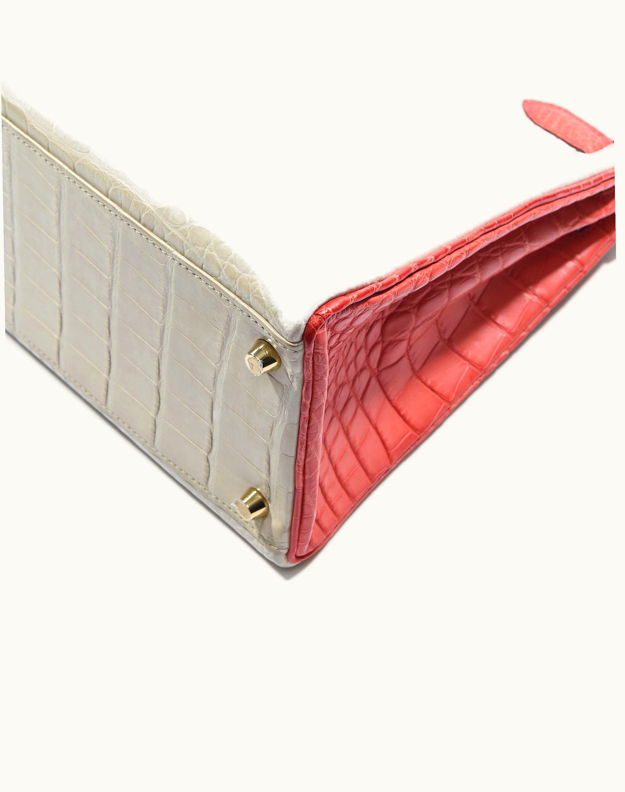 Hermès Hermès Kelly 32cm - Geranium - Togo - Sellier - Gold (GHW)