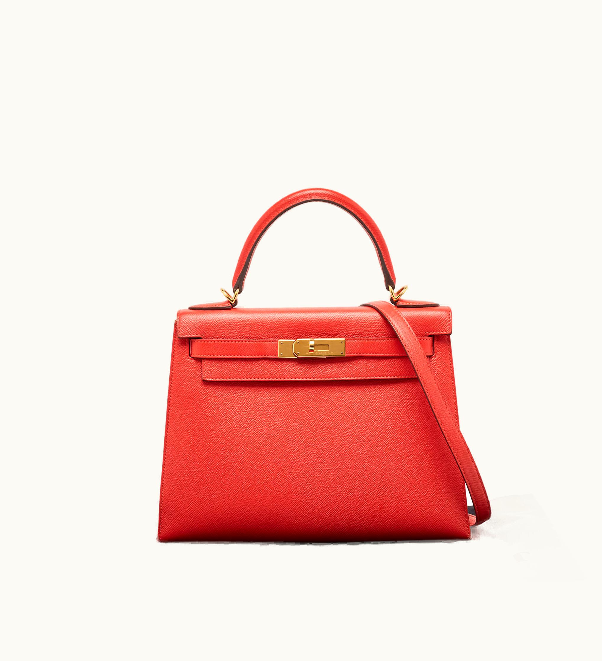 Hermès Hermès Kelly 32cm - Rouge Garance - Swift - Sellier - Palladium (PHW)