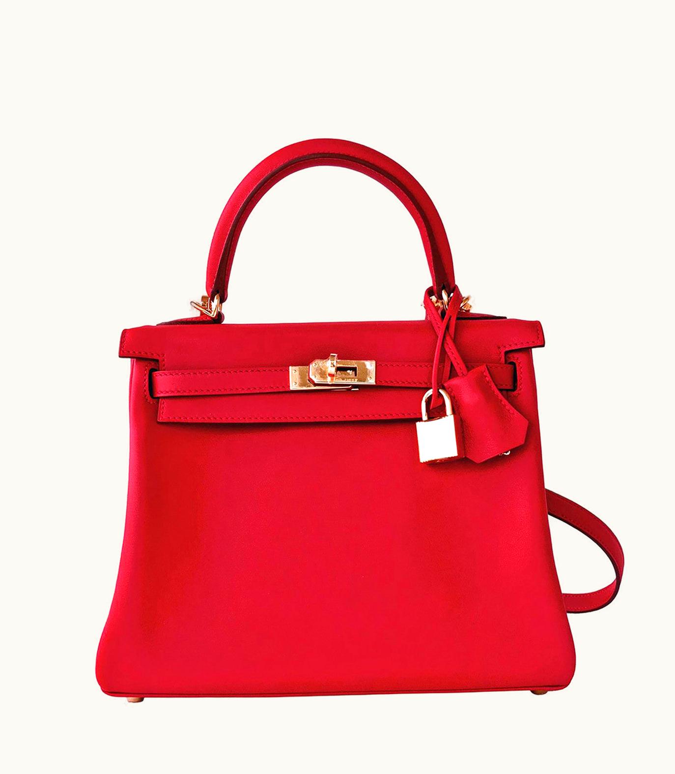 Hermès Hermès Kelly 32cm - Vermillion - Epsom - Retourne - Gold (GHW)